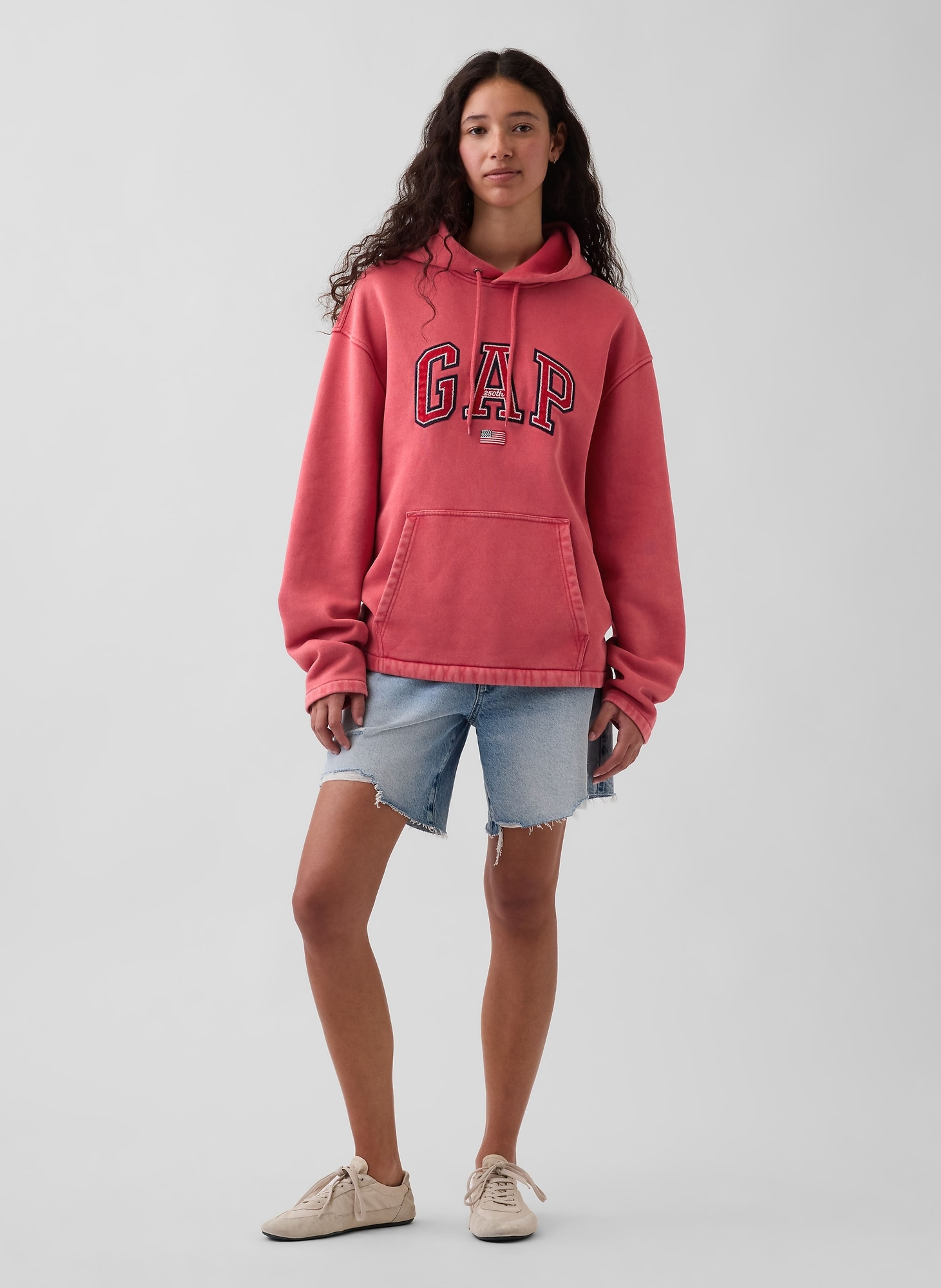 Oversize Sweatshirt Americana VintageSoft unisex mit Logo - 006