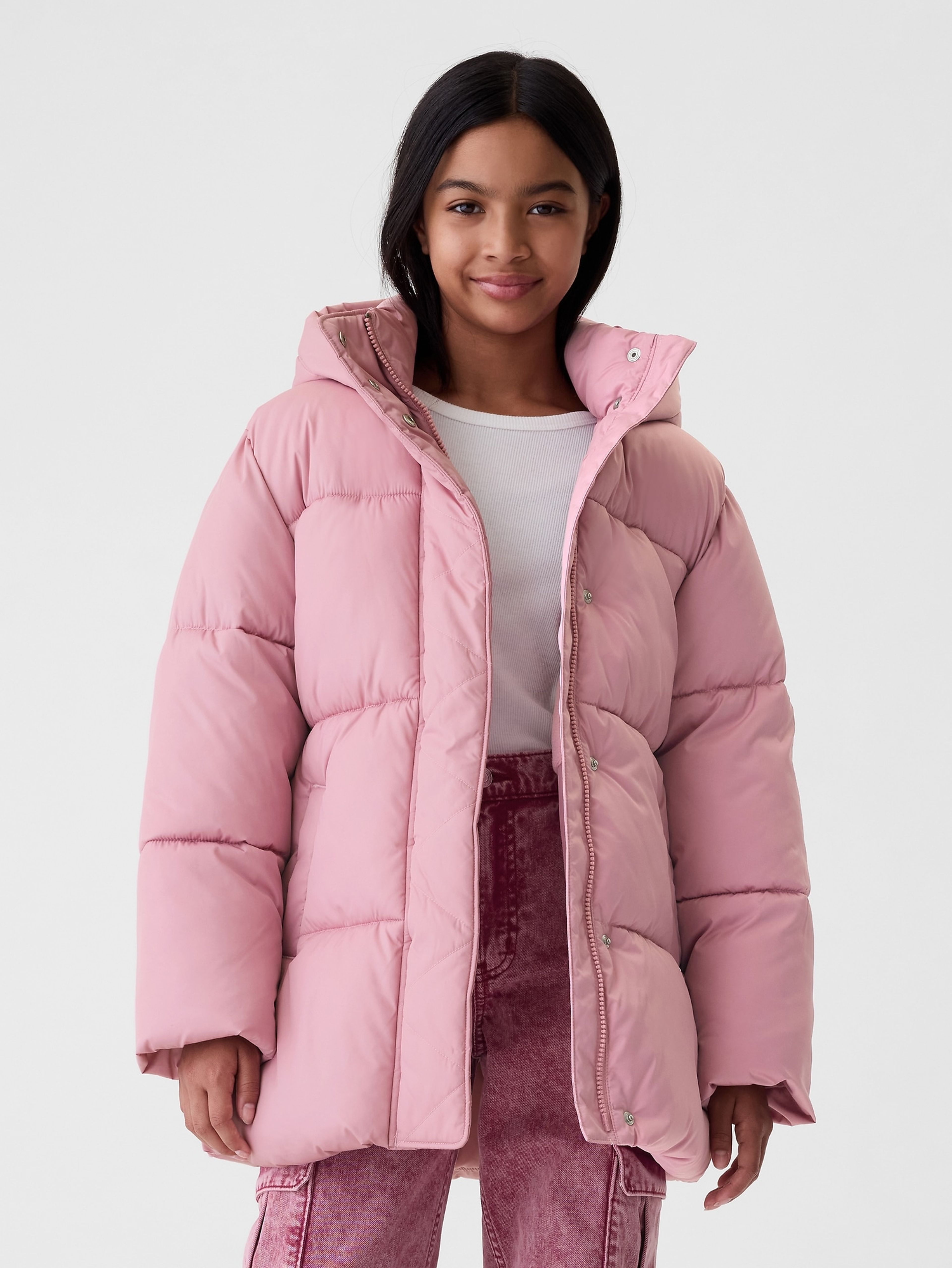 Kinder gesteppte Regenjacke