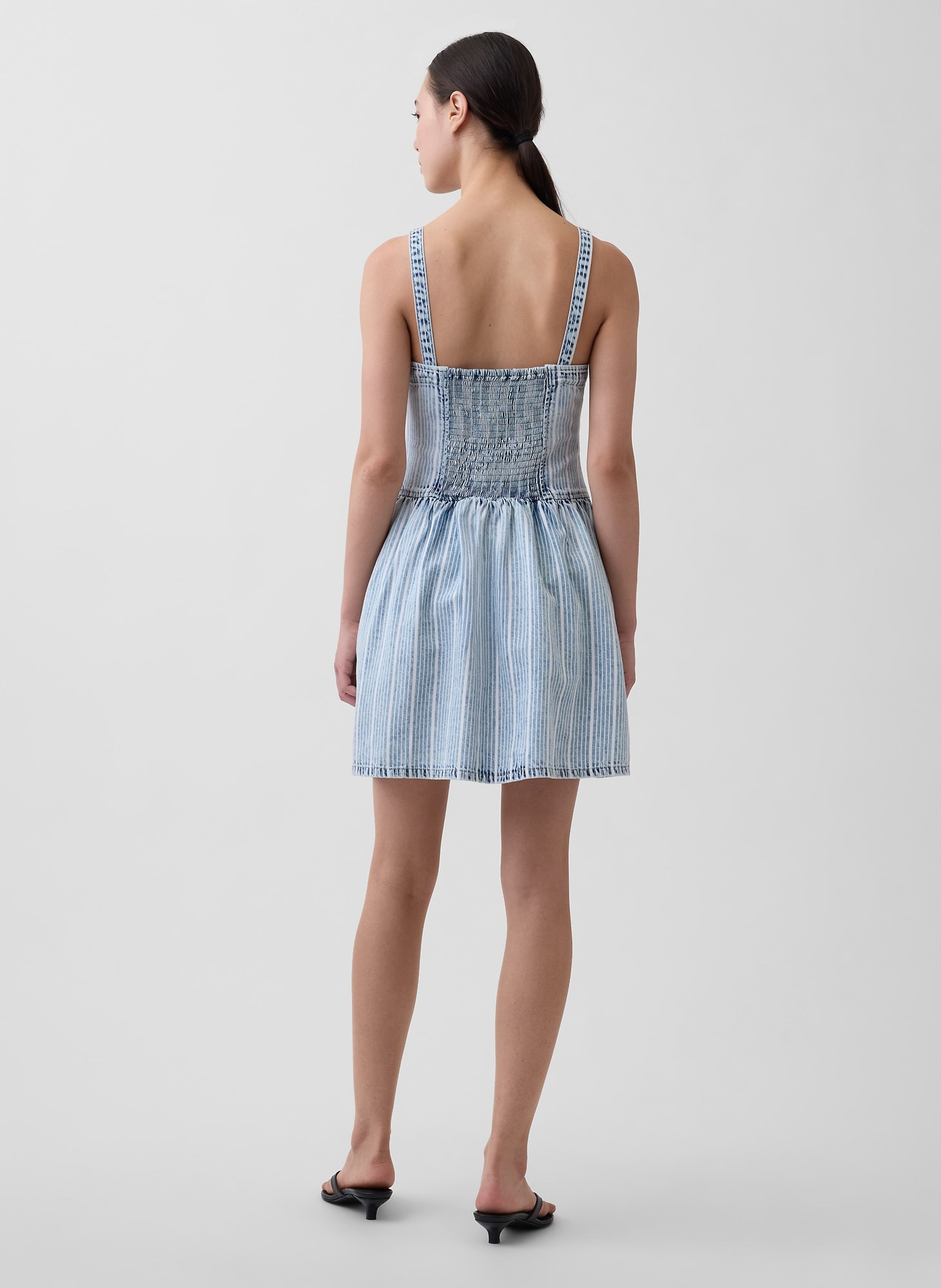 Rochie mini din denim UltraSoft - 002
