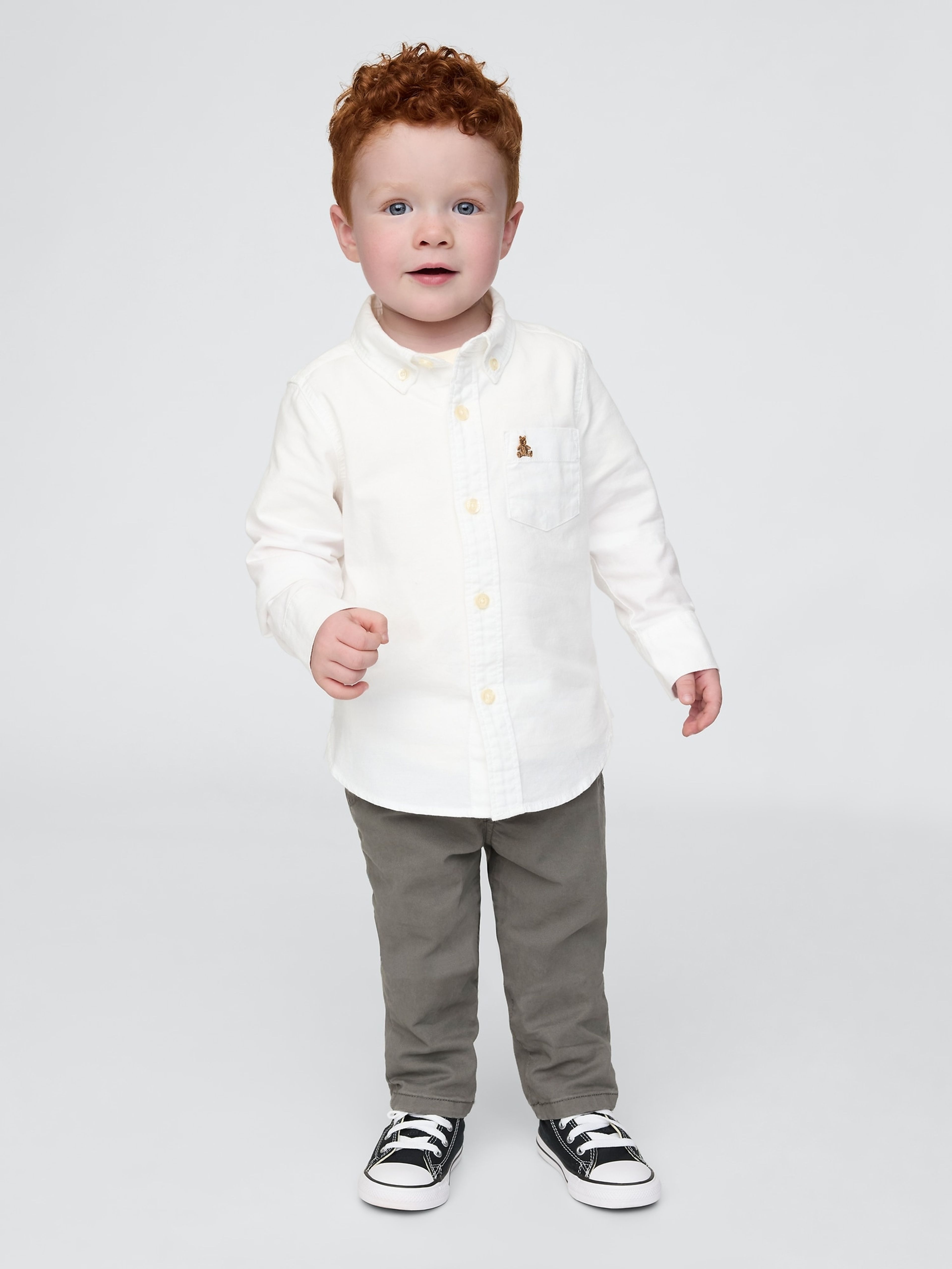 Baby spodnie khaki stretch