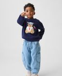 Baby džínsy Brannan Bear Pull-On Barrel unisex-Modrá - 001