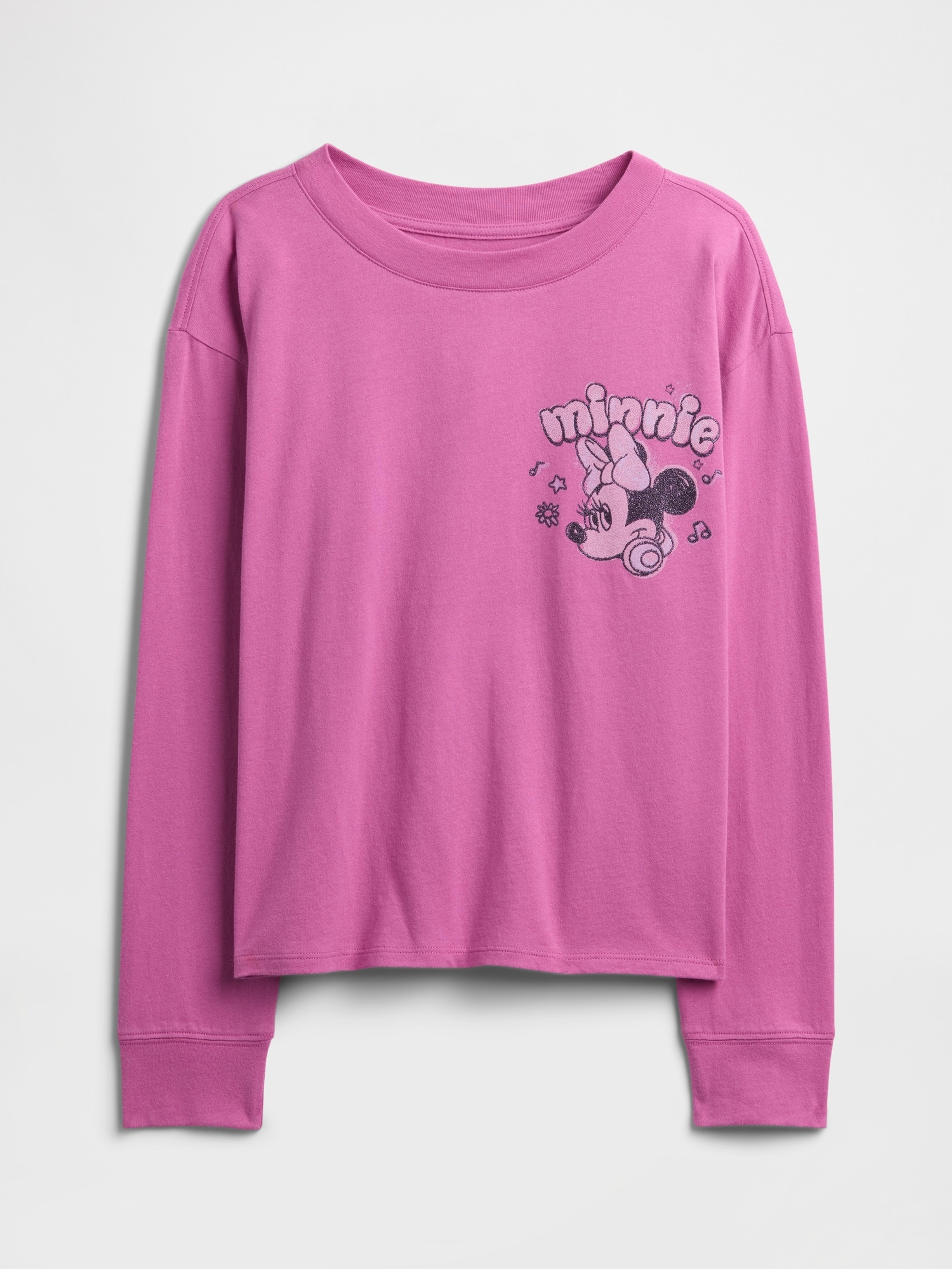 Dziecięcy oversize t-shirt z logo Gap & Disney - 001