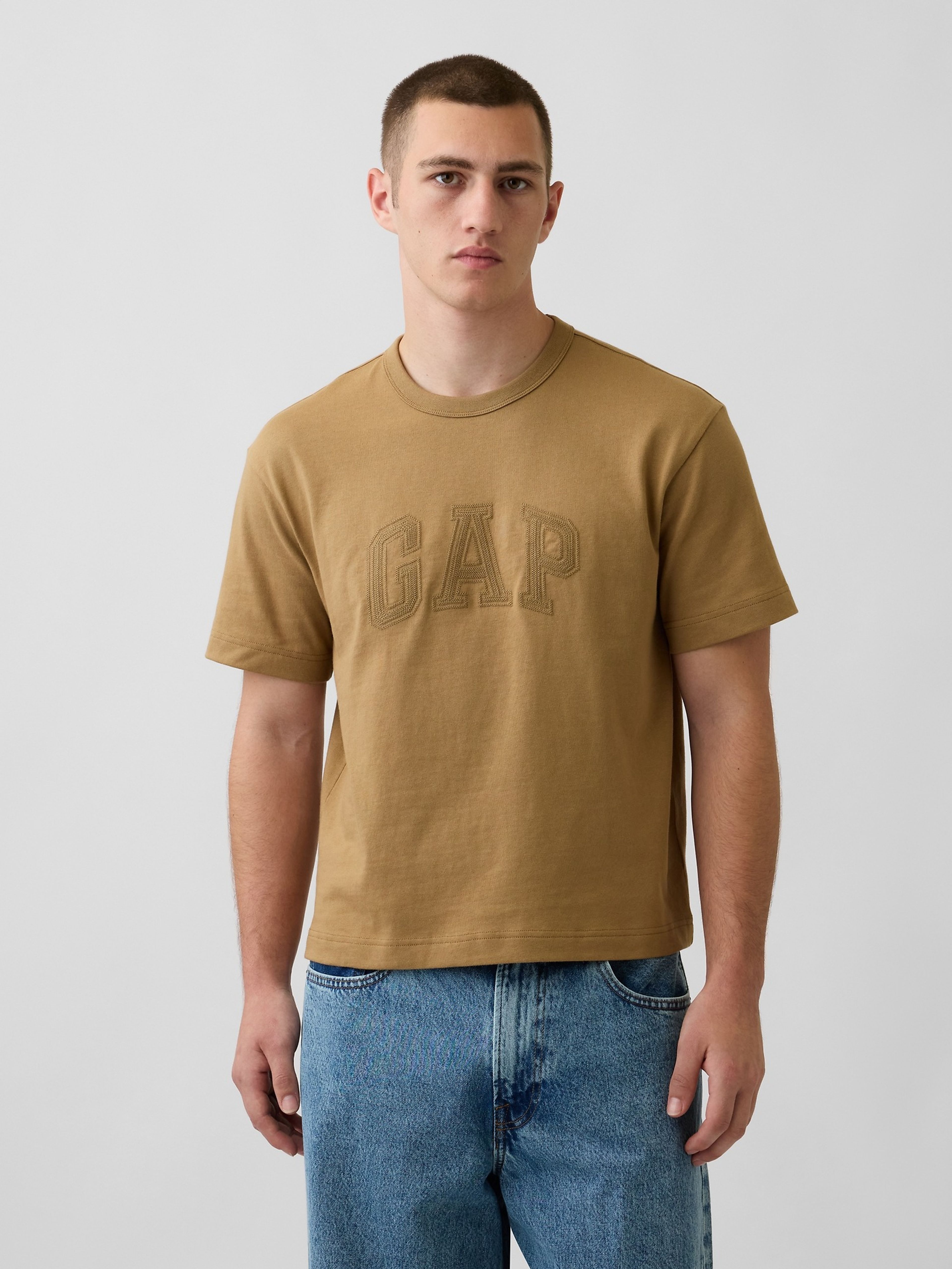 Crop T-shirt Heavyweight z logo - 001