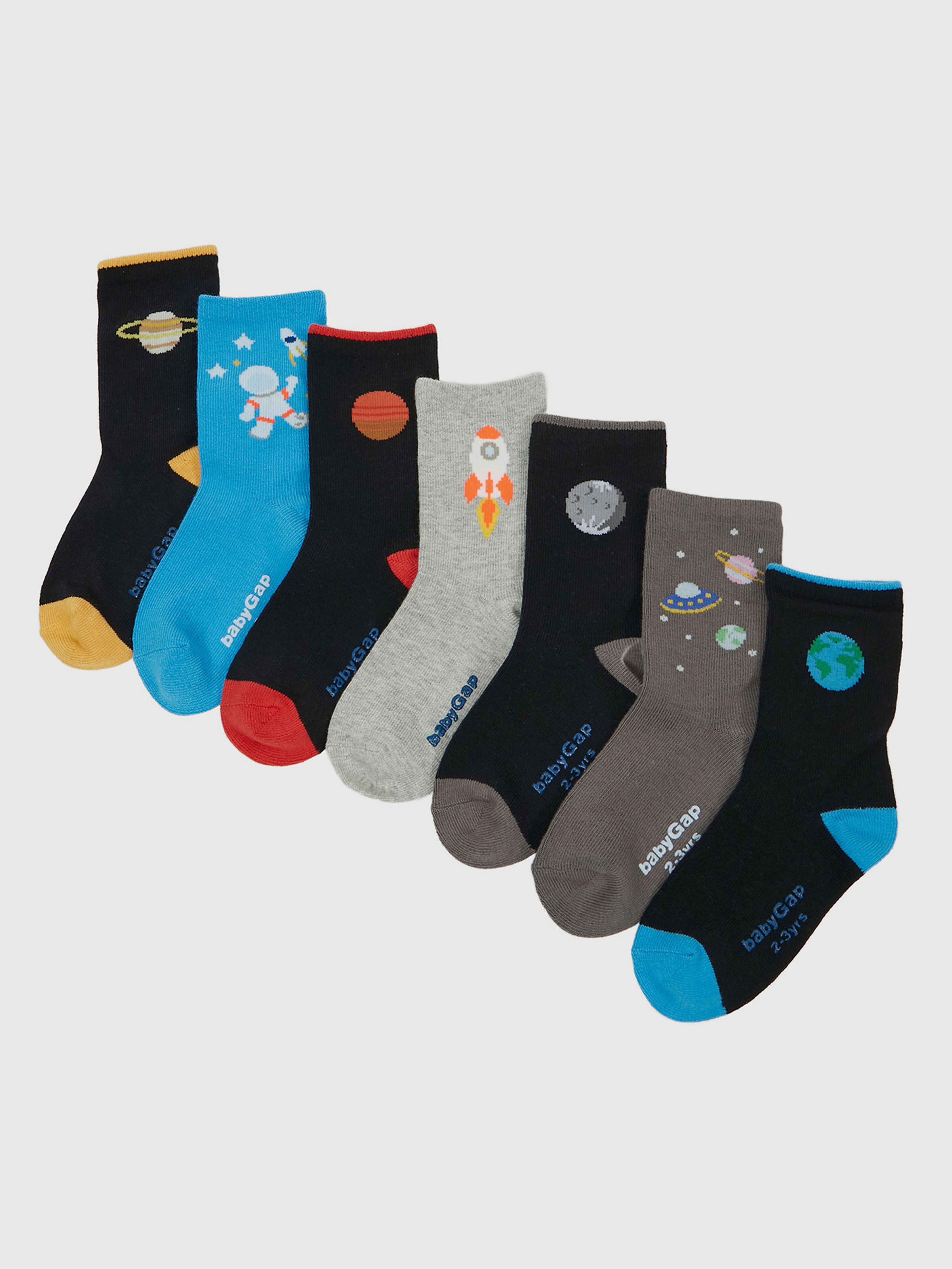 Skarpetki dziecięce wysokie, 7 par