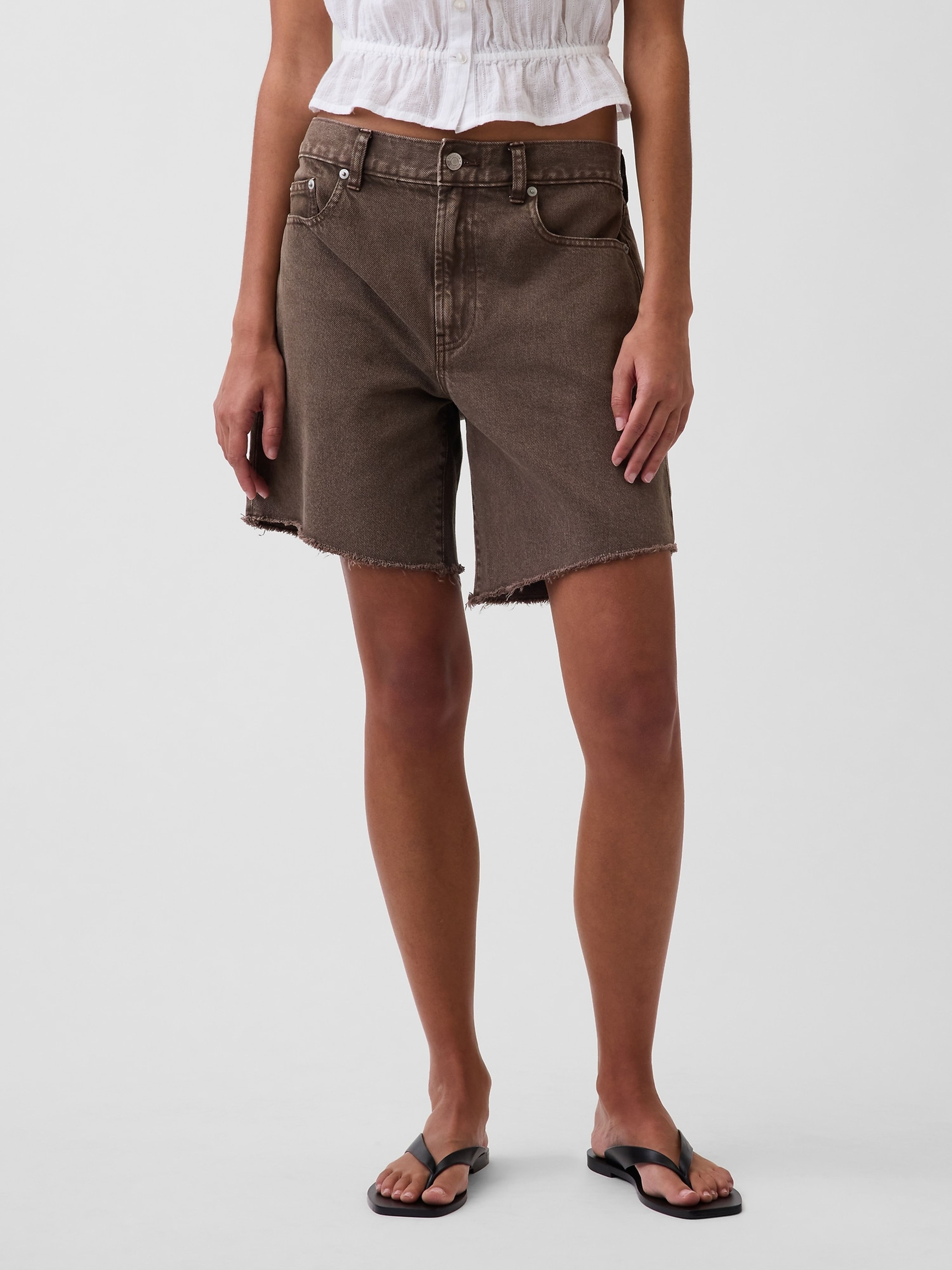 Bermudas vaqueras Mid Rise loose - 002