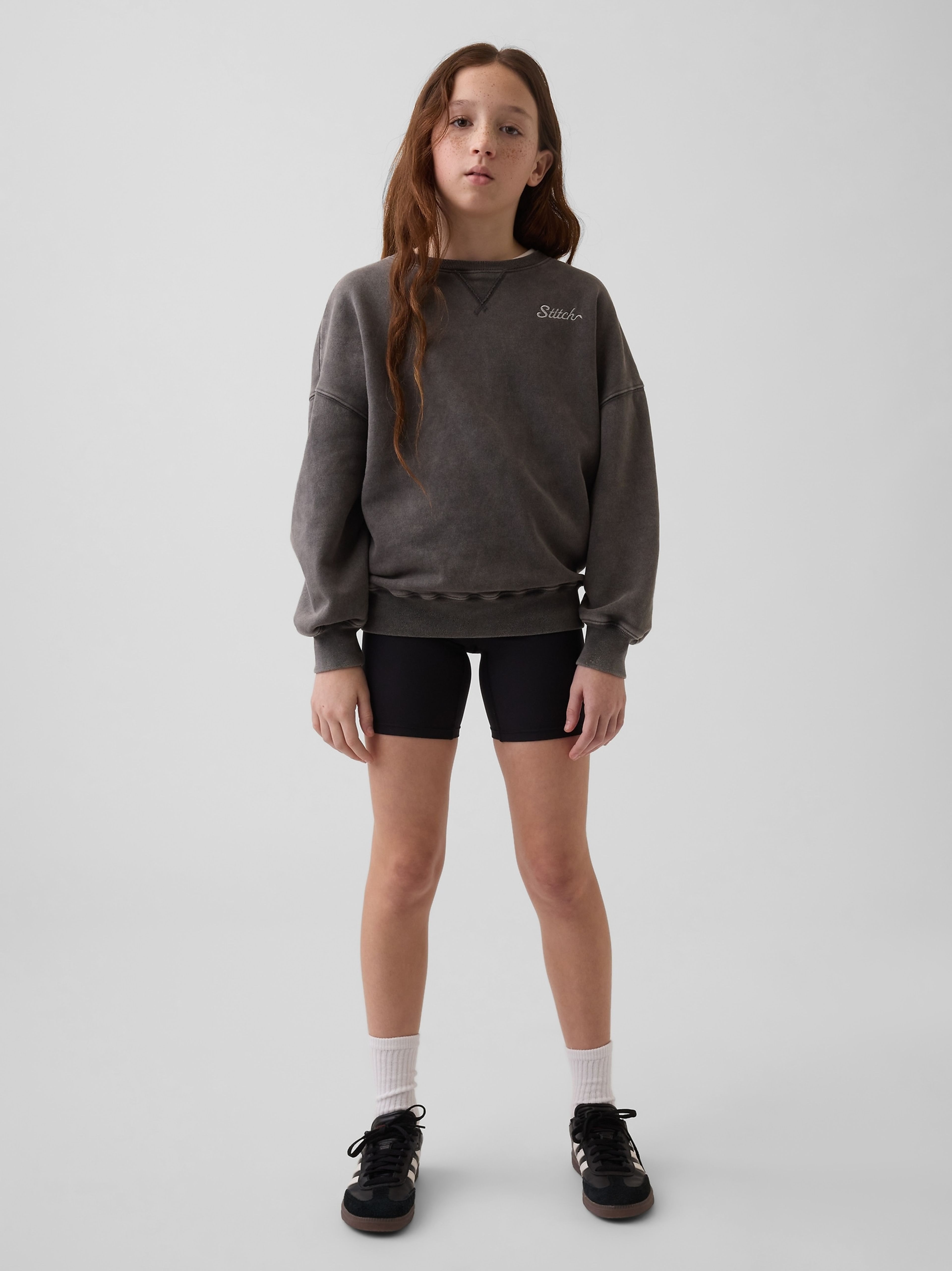 Gyerek bordázott biker short - 001