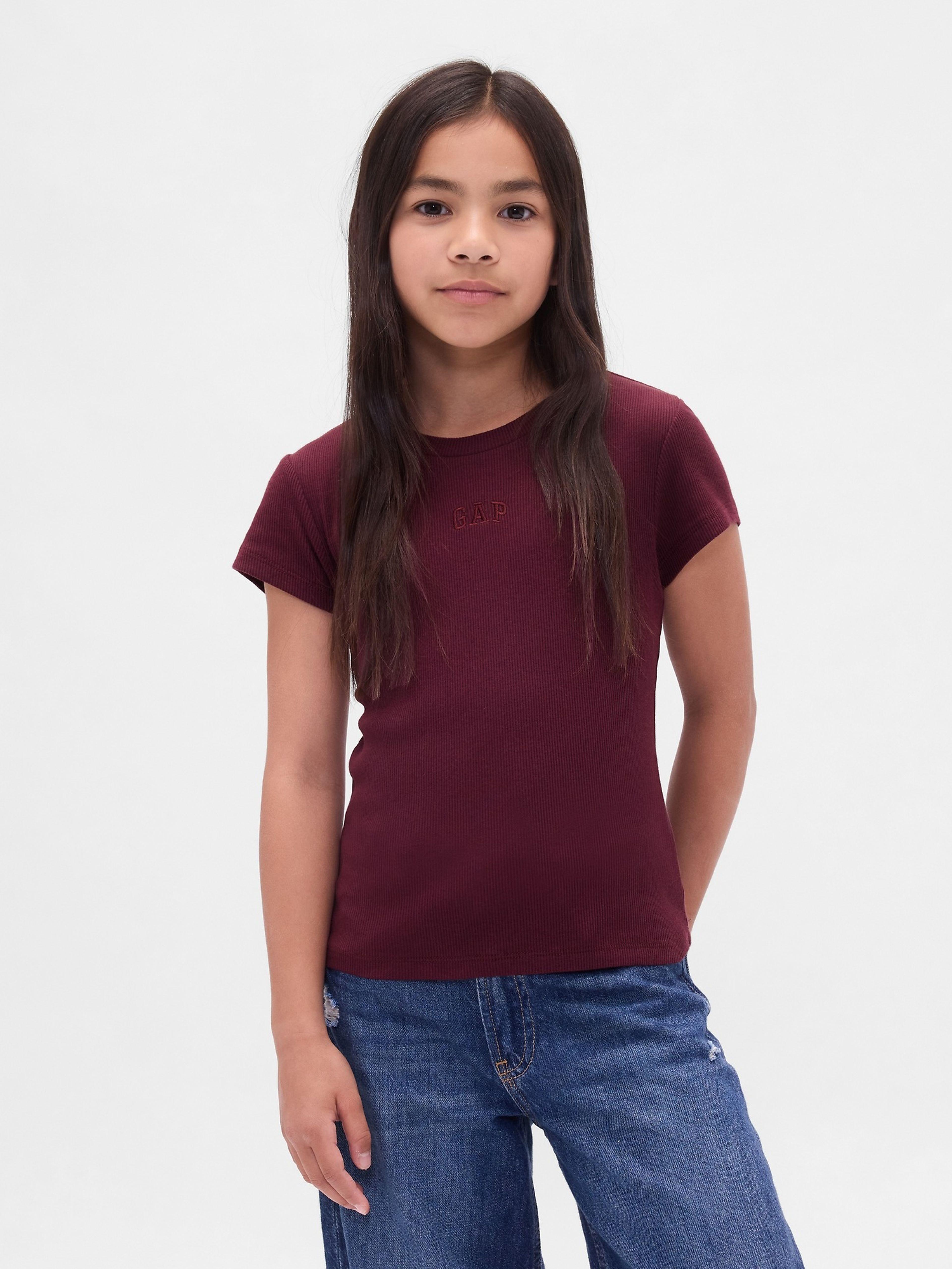 Mädchen-Ripp-T-Shirt