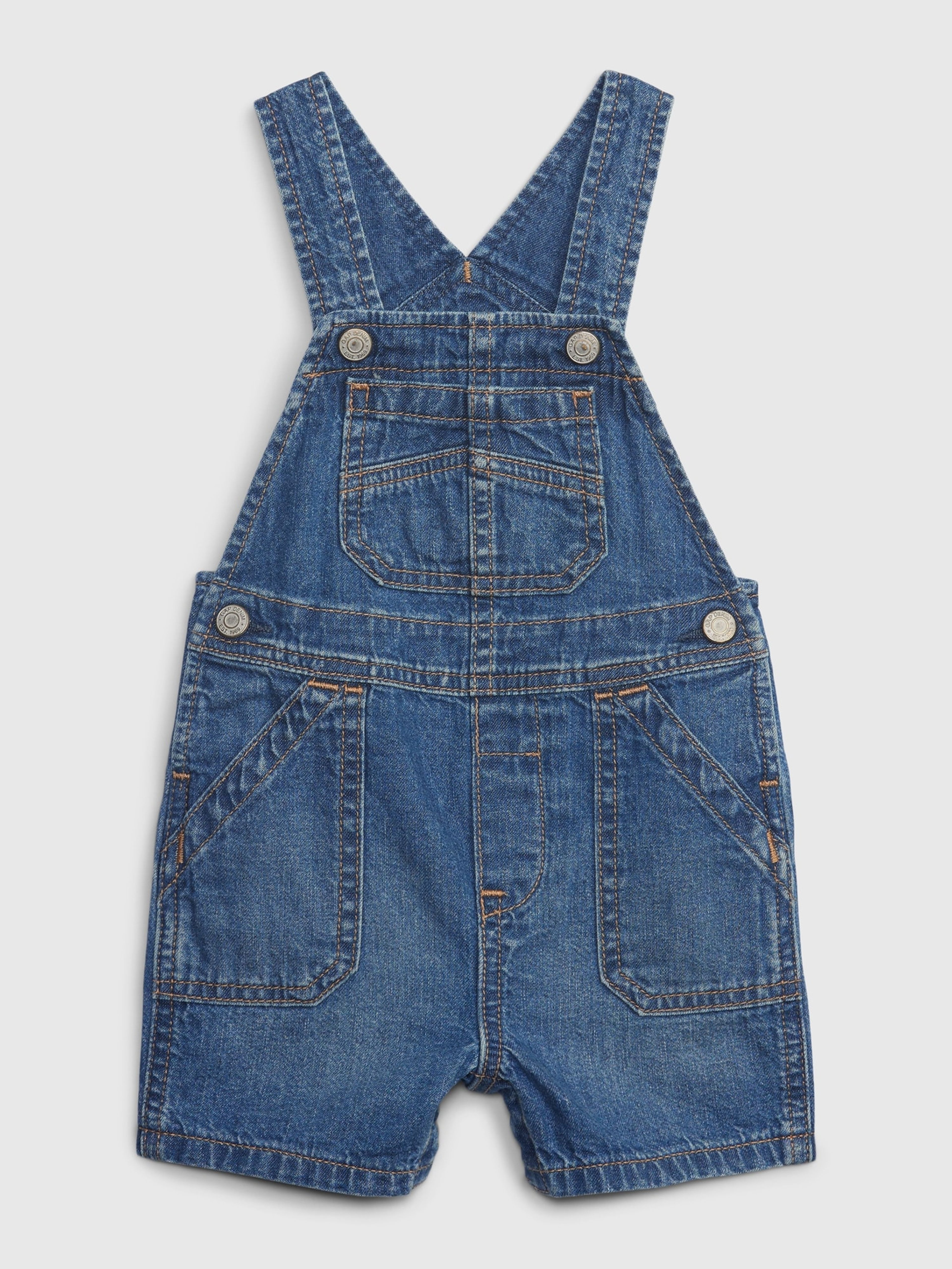 Baby Denim Shorts Latzhose