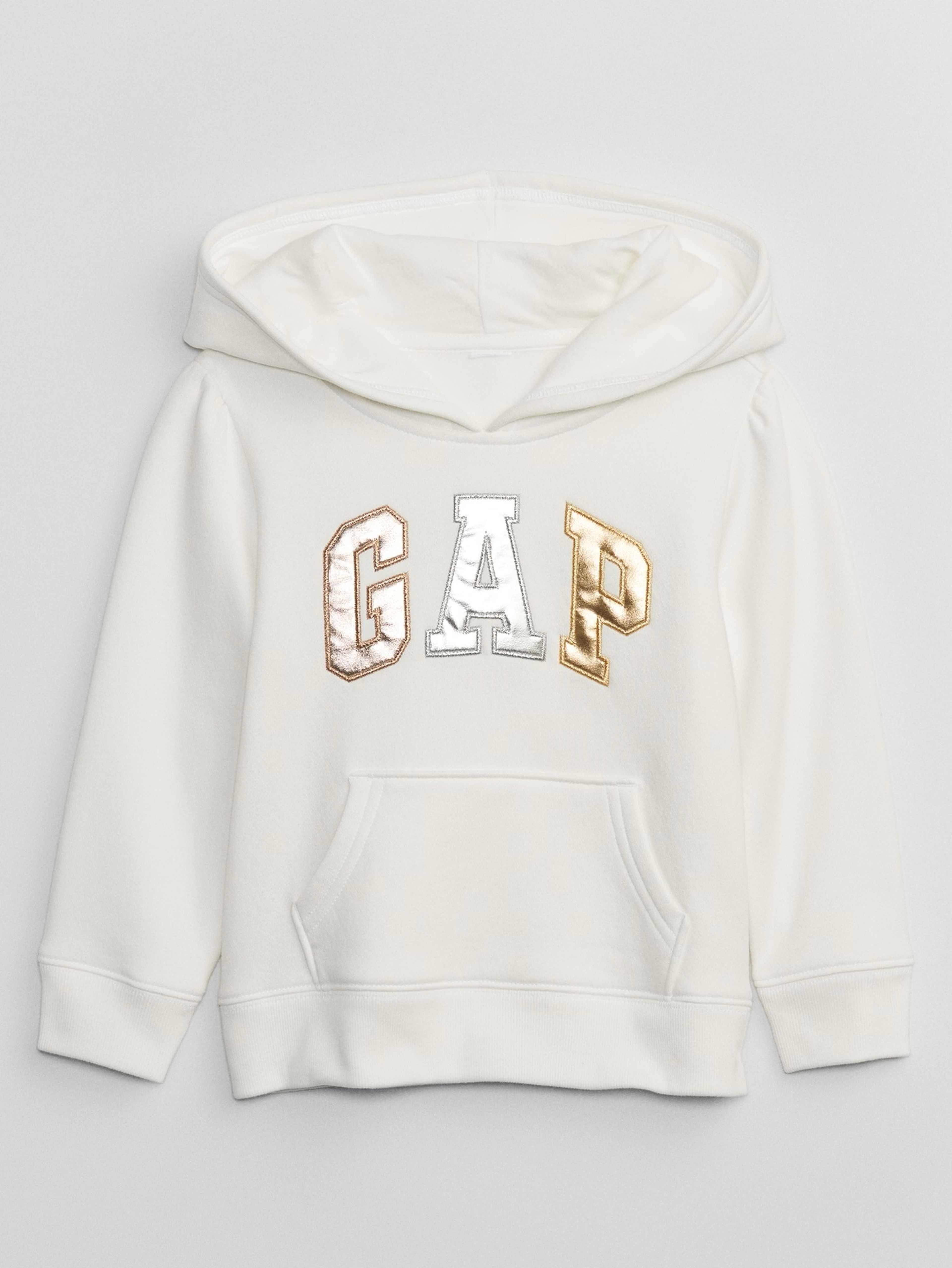 Sweatshirt mit metallischem Logo für Kinder