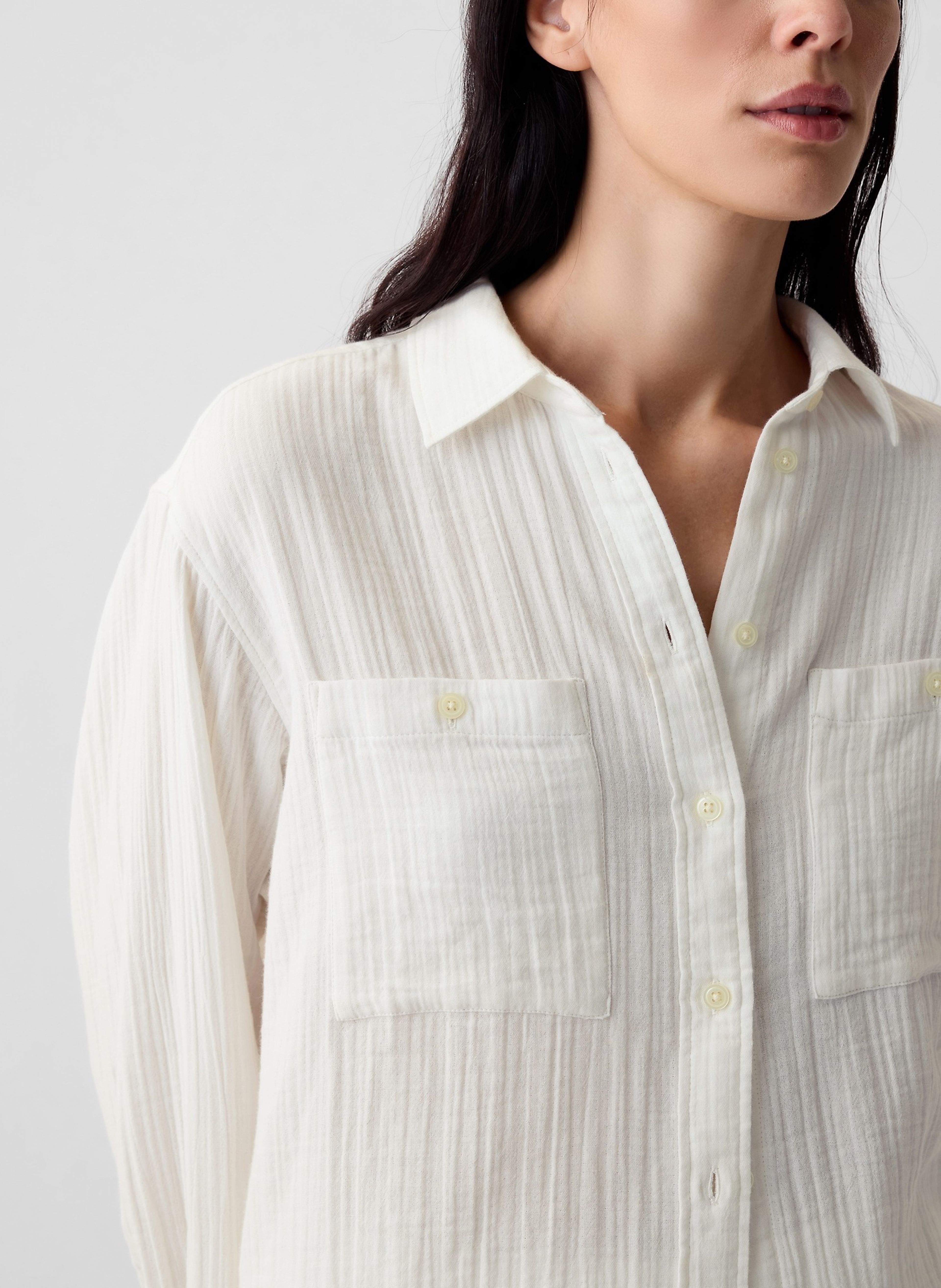 Chemise oversize en mousseline - 004