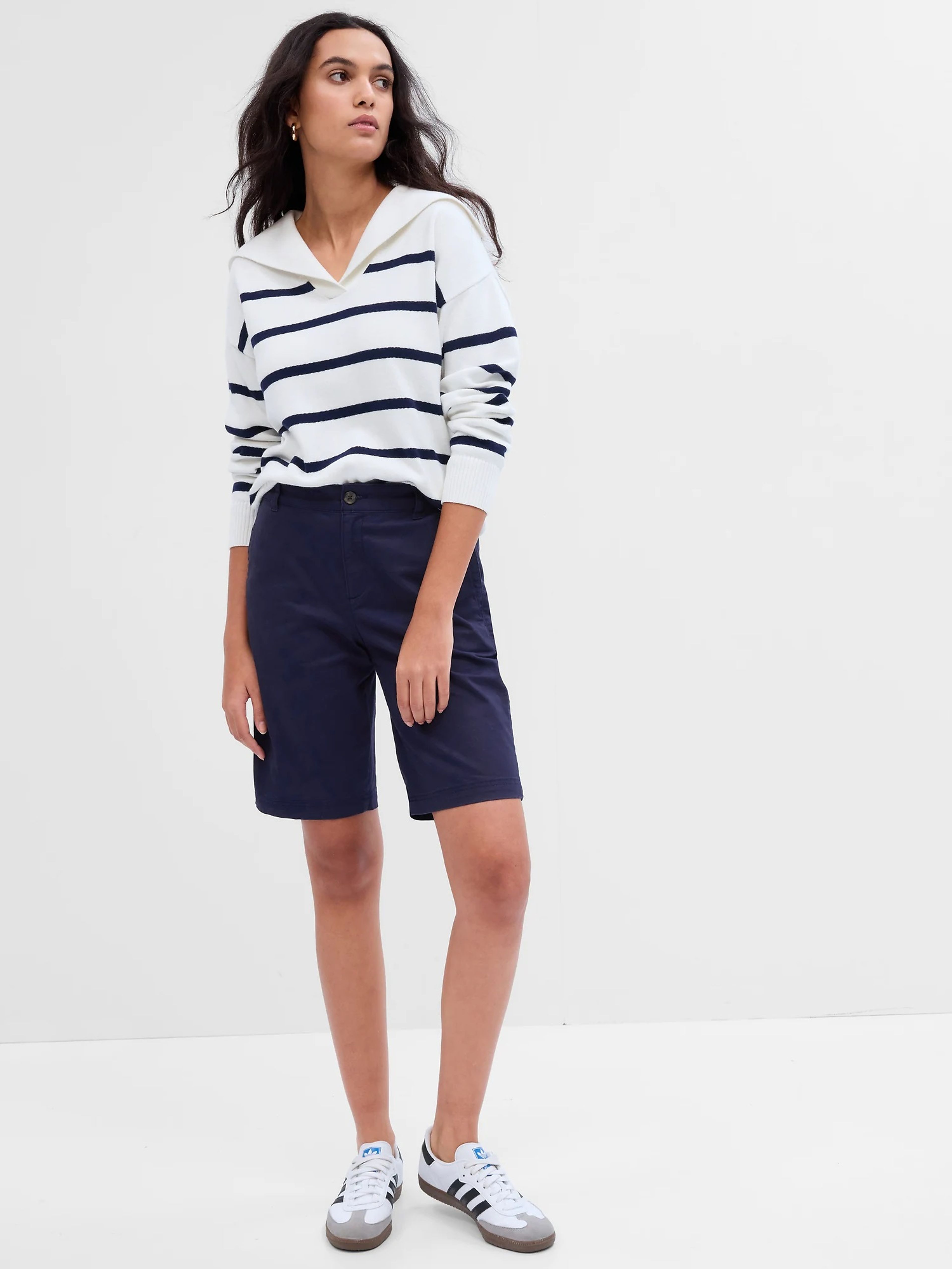 Shorts Twill Mid Rise