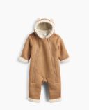 Baby sherpa kombinéza Brannan Bear-Hnědá - 001