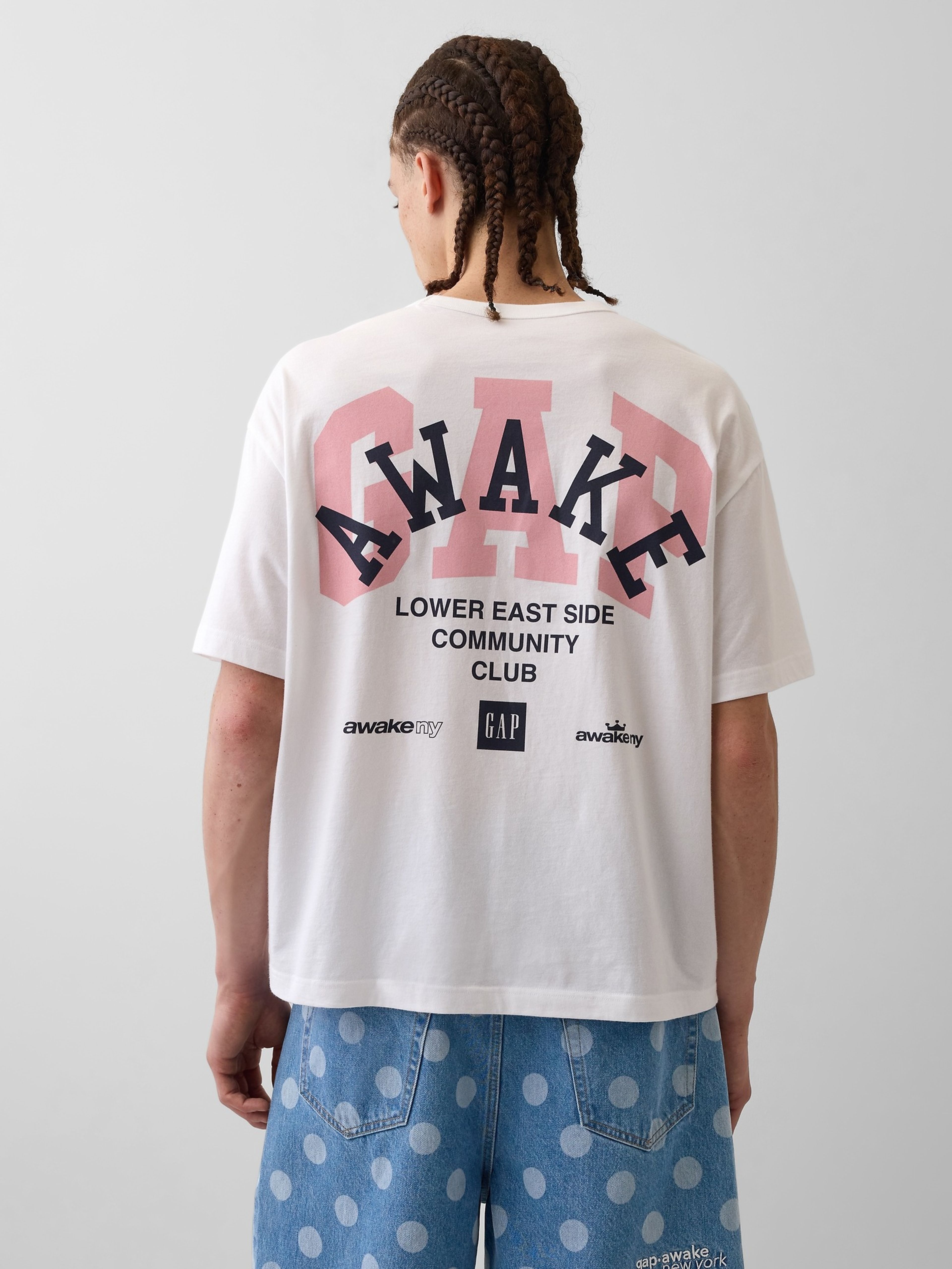 T-Shirt mit Logo Gap × Awake NY unisex
