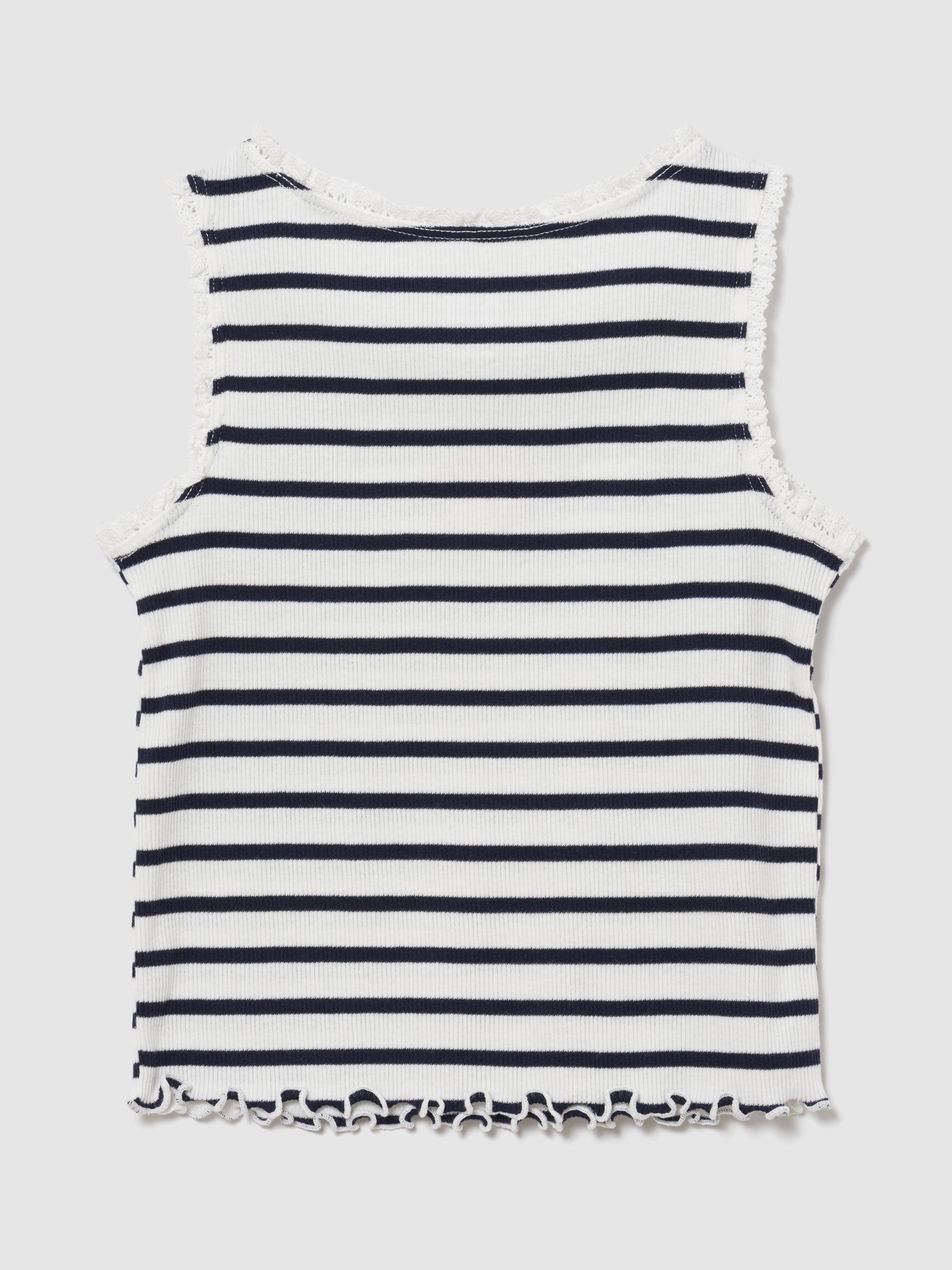 Baby prążkowany top Mix & Match z logo - 002