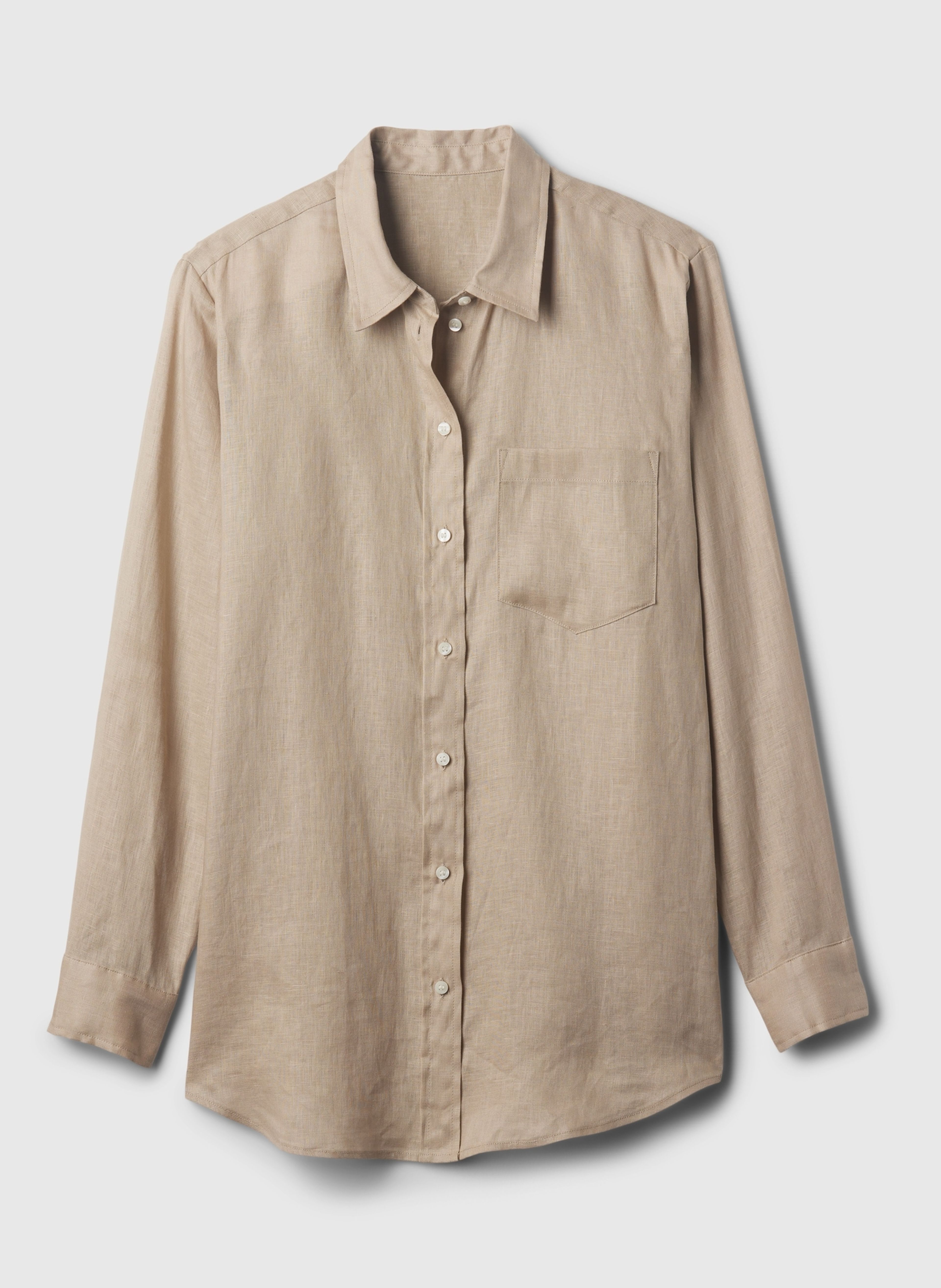 Ľanová košeľa Boyfriend Shirt - 004