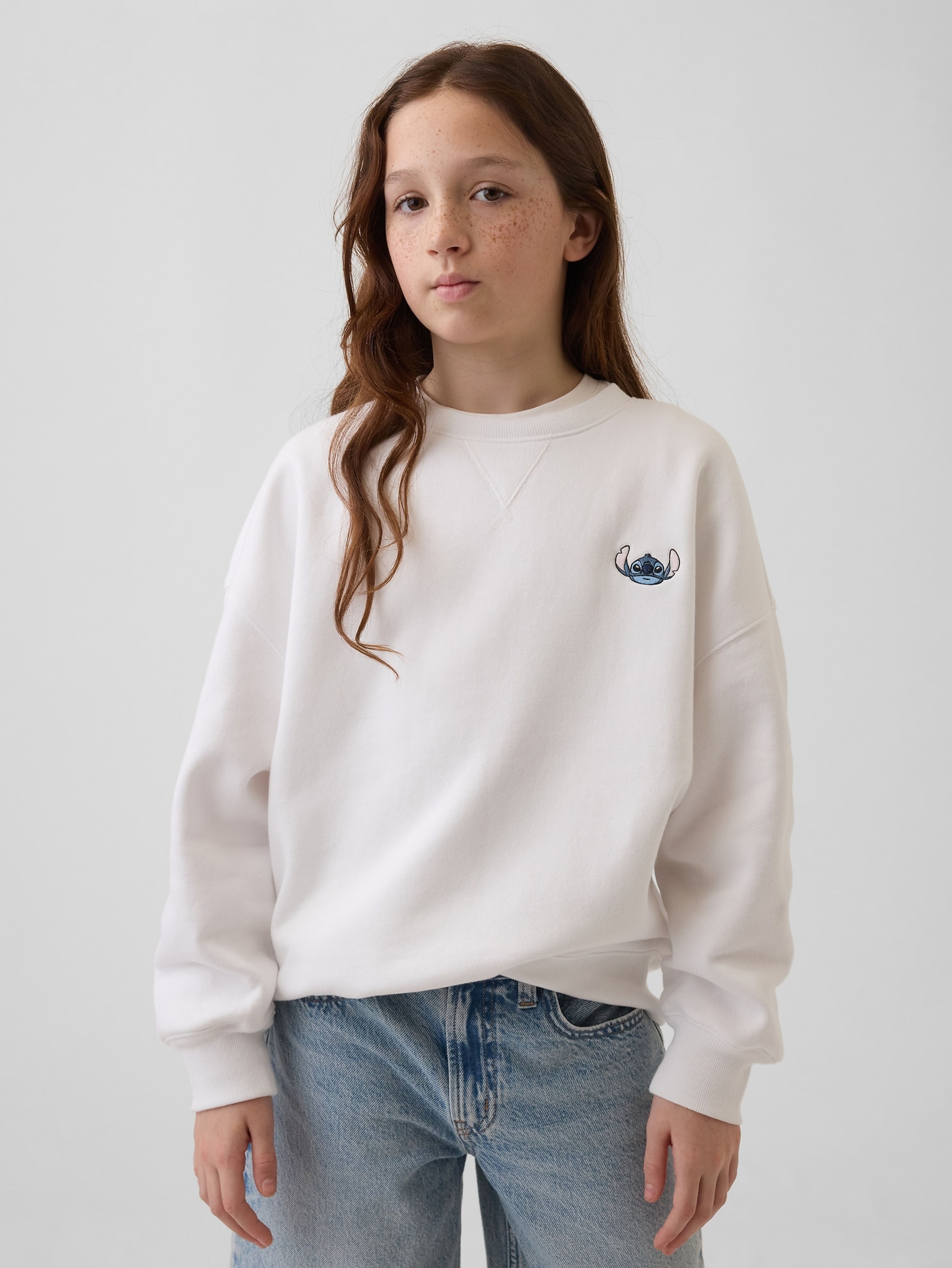 Kinder Oversize Sweatshirt Gap × Lilo & Stitch VintageSoft