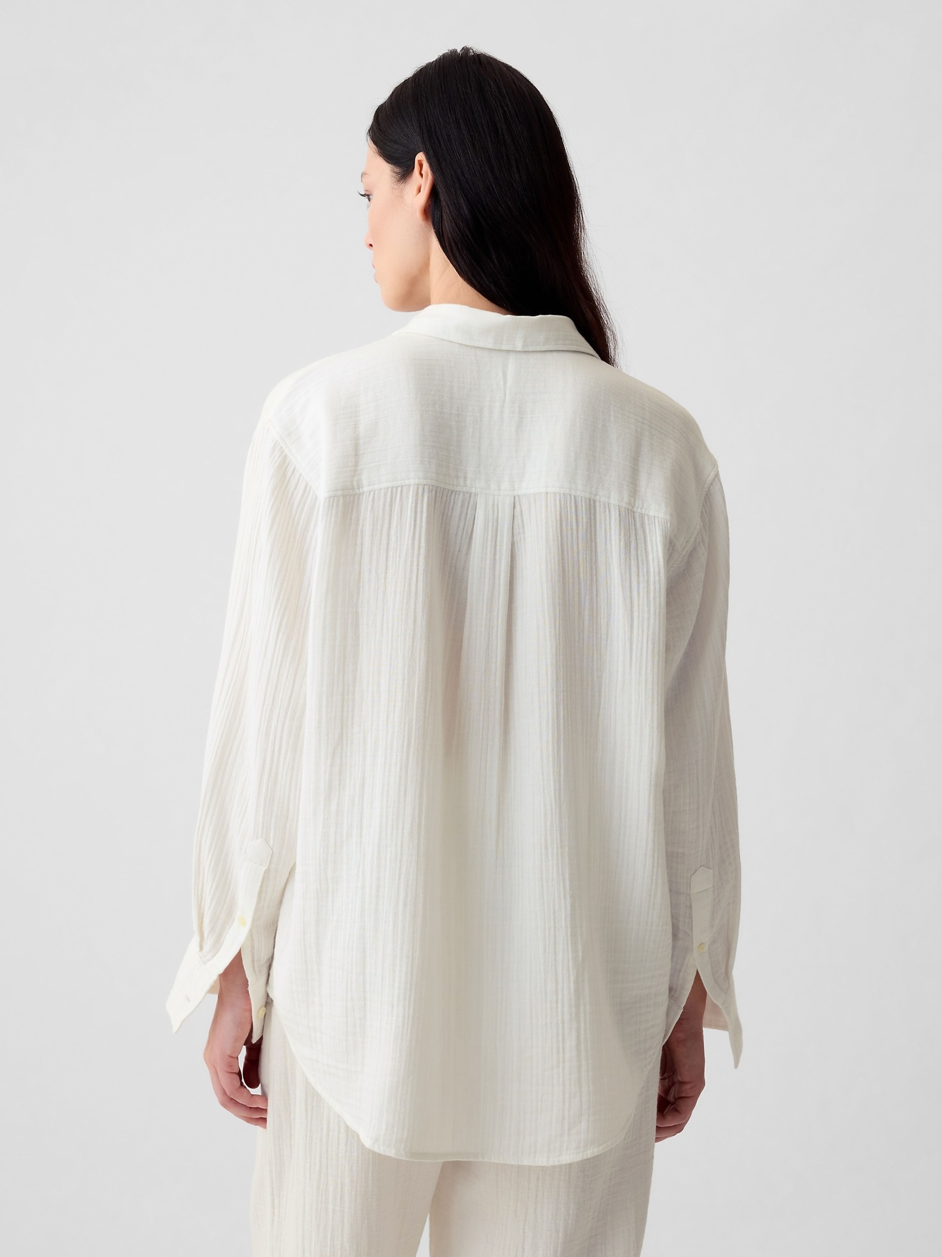 Chemise oversize en mousseline - 002