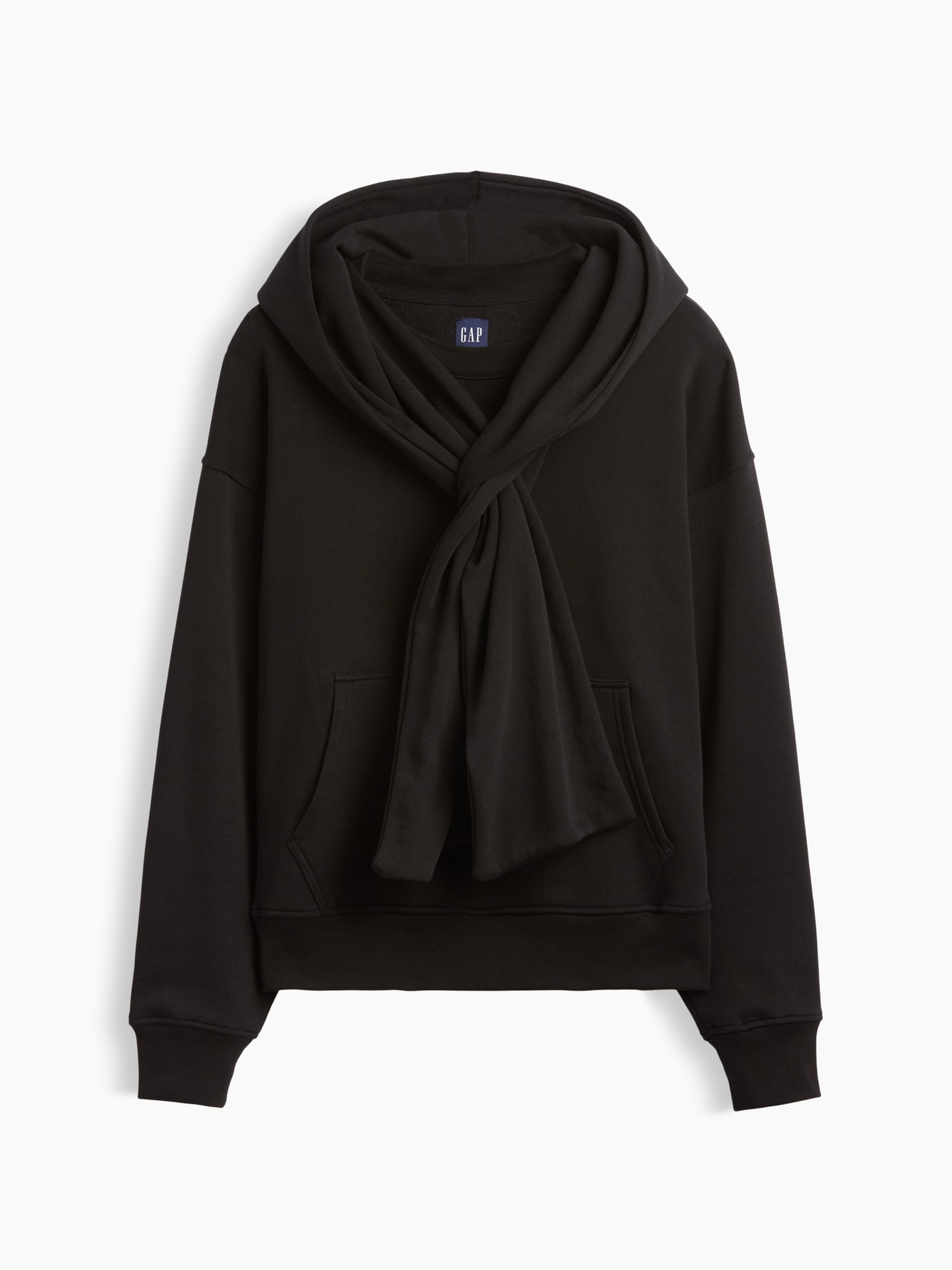 Hanorac oversize cu fular VintageSoft unisex - 006
