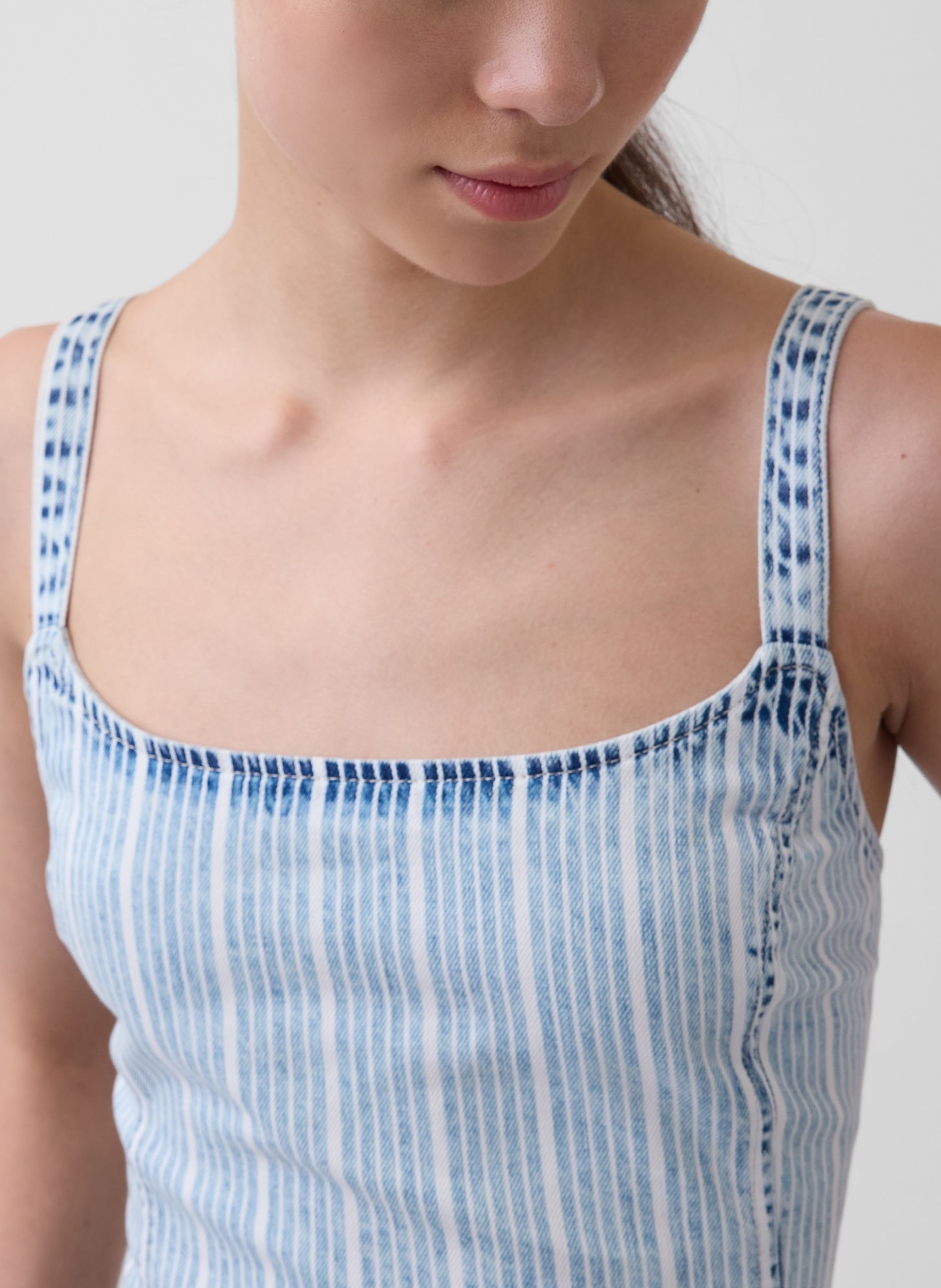 Rochie mini din denim UltraSoft - 004