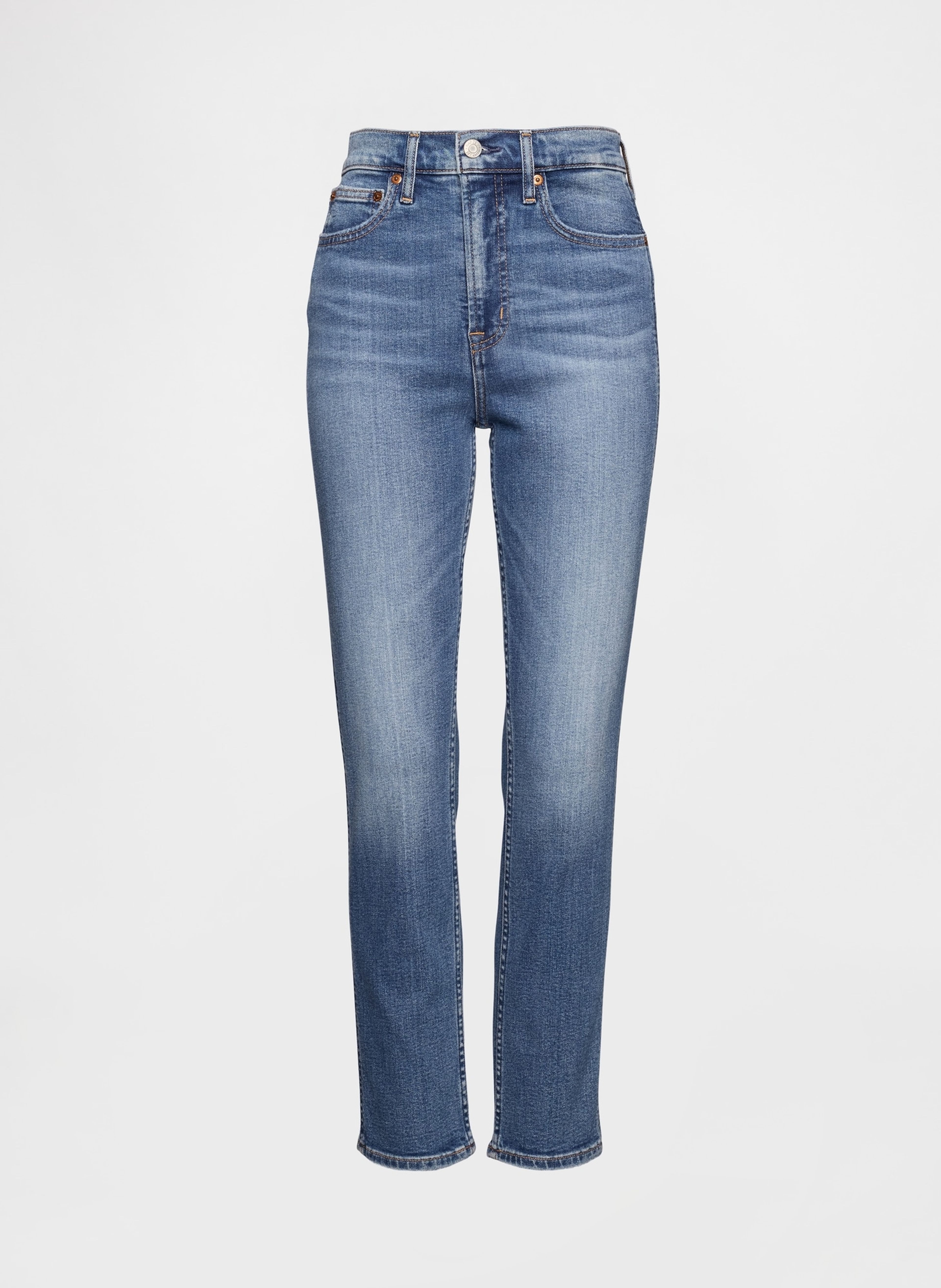 High Rise Slim Vintage Jeans - 007