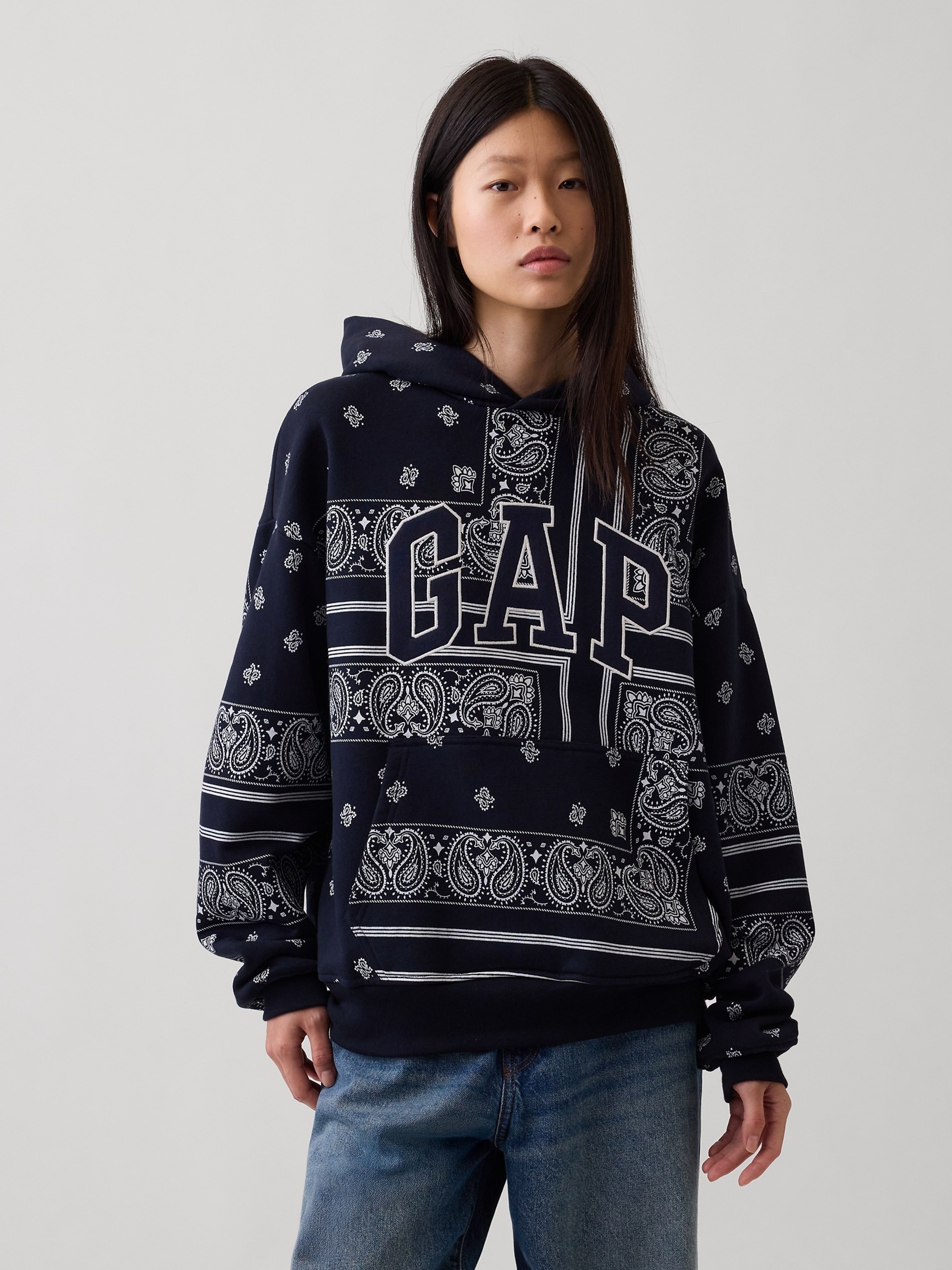 Oversize sweatshirt Bandana VintageSoft unisex met logo - 006