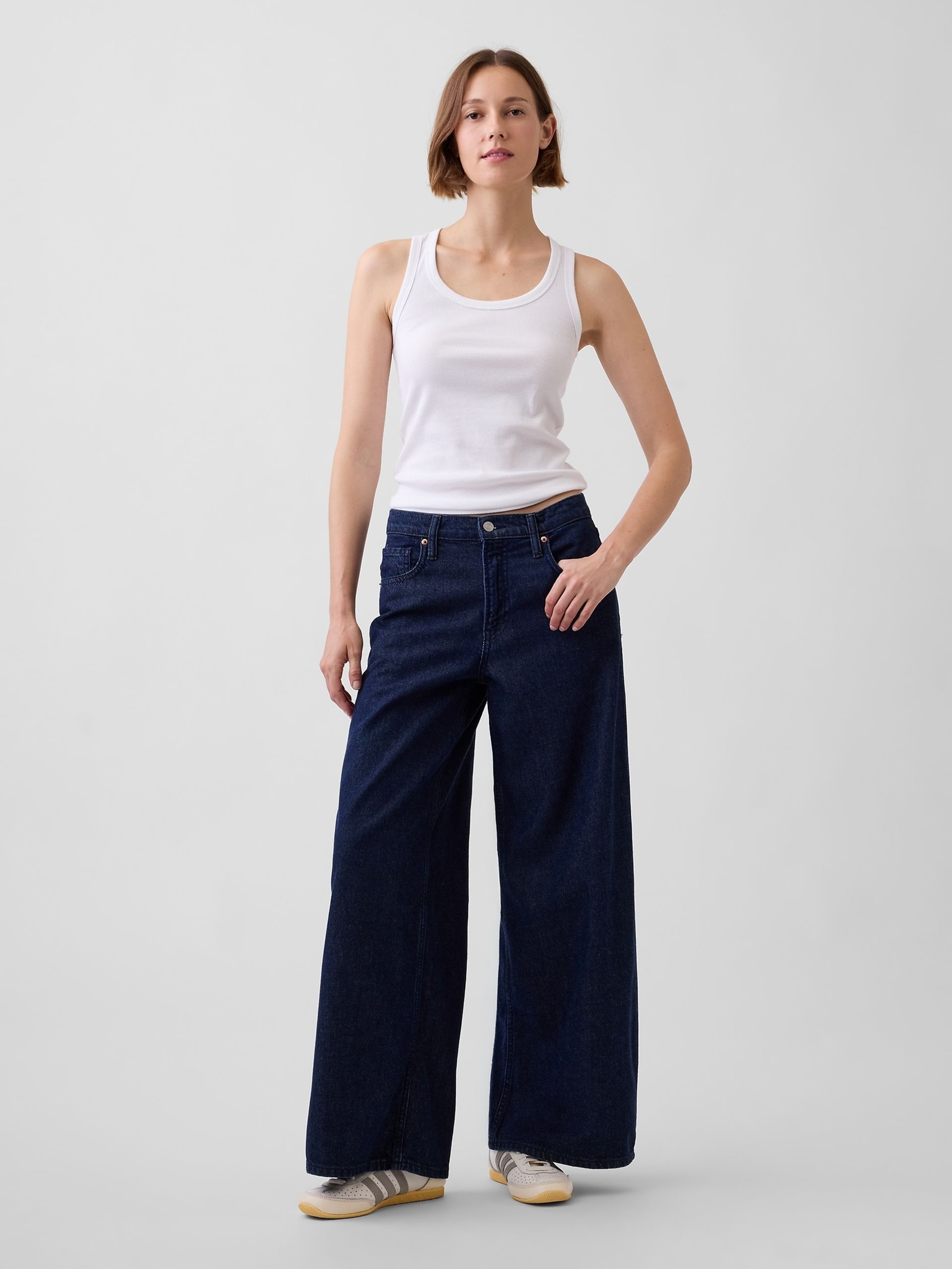 Jeans Mid Rise Baggy UltraSoft - 001