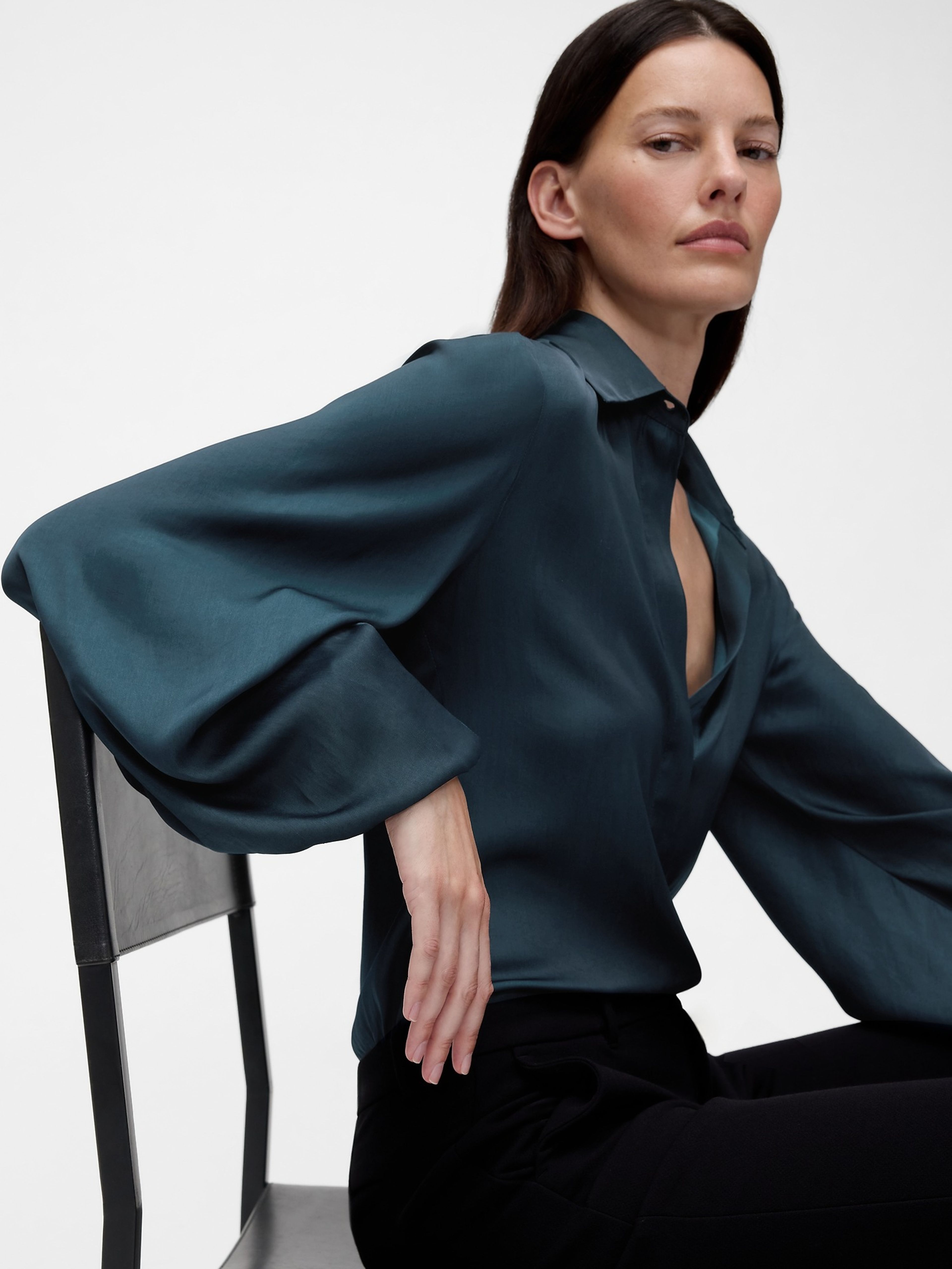 Satin-Hemd GapStudio by Zac Posen - 001