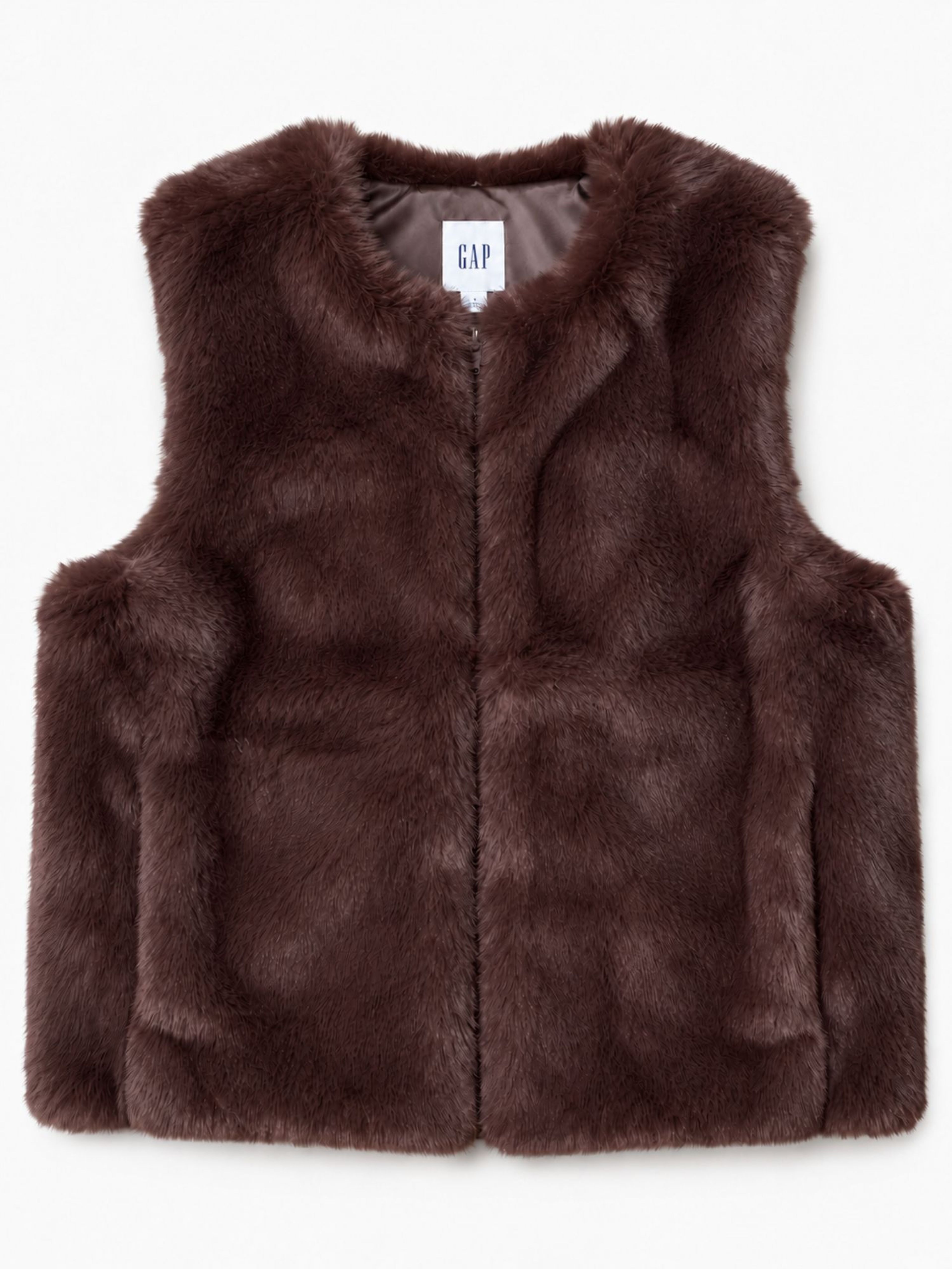 Gilet en fausse fourrure - 001