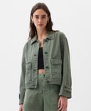 Relaxed utility jas-Groen - 002