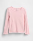 Baby T-shirt prążkowany Mix & Match-Różowy - 001