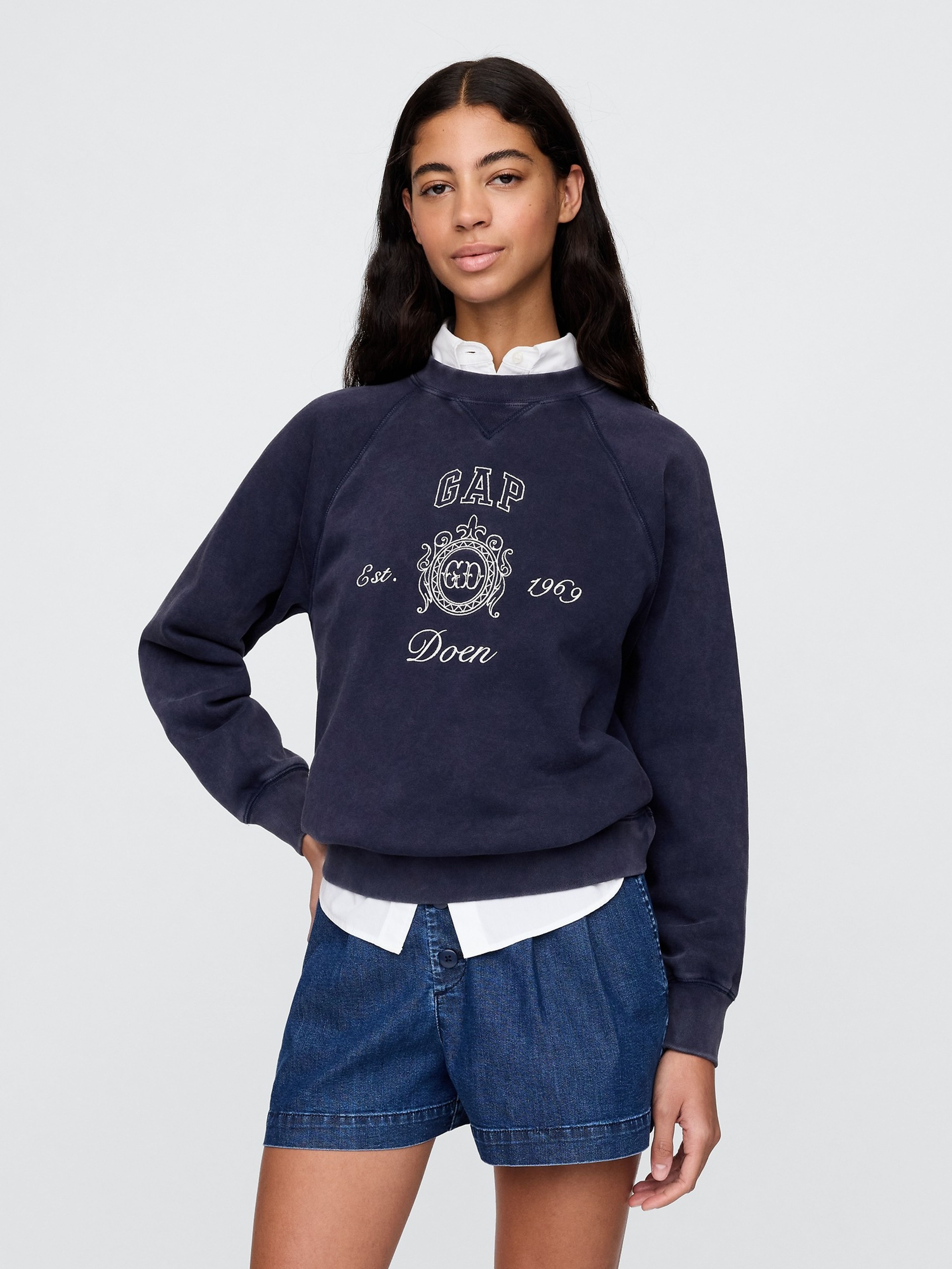 Bluza oversize VintageSoft GAP × DÔEN