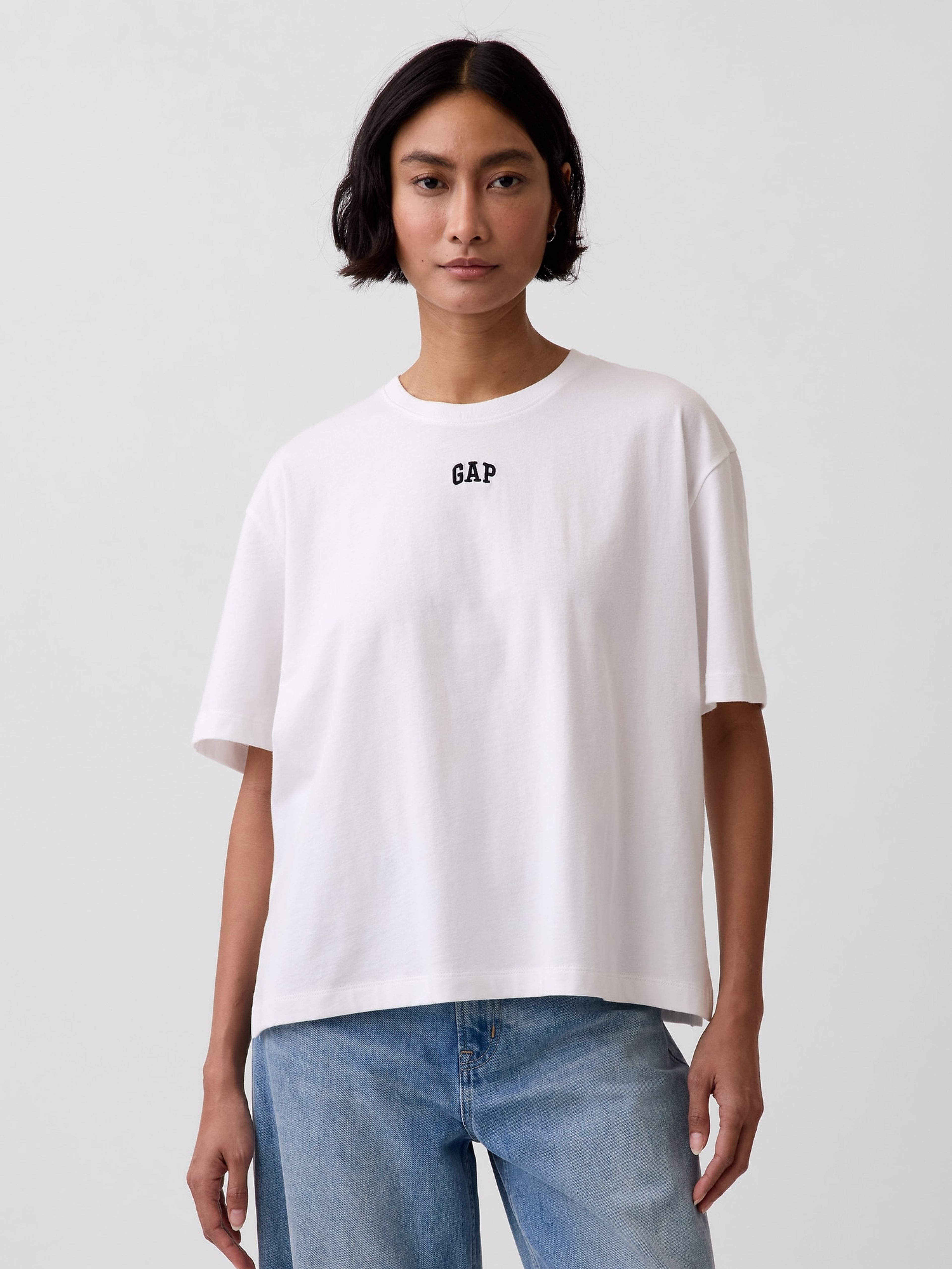 Oversize T-Shirt mit Logo