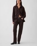 Jean Mid Rise Straight Taper-Marron - 001