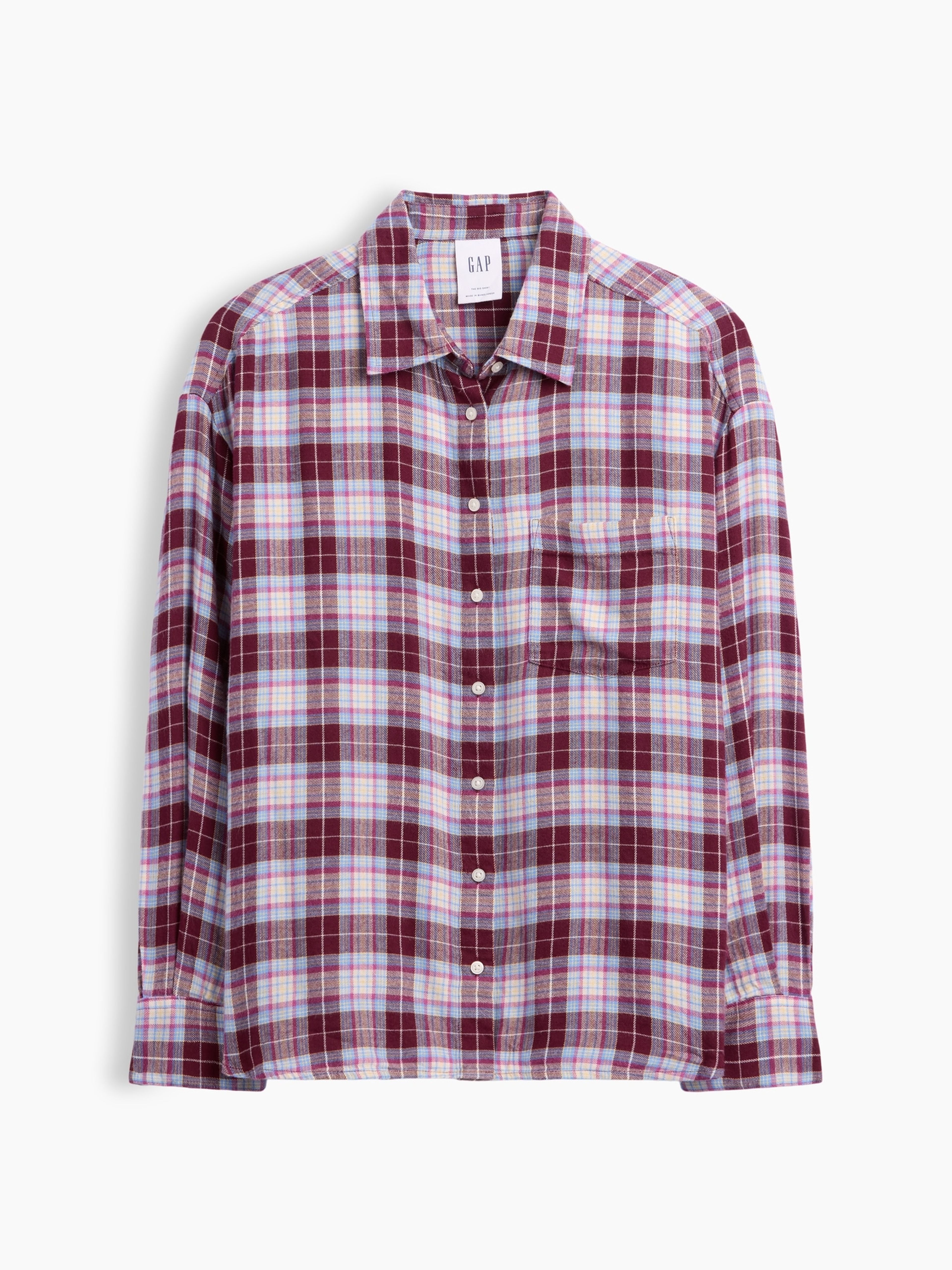 Flanelowa koszula oversize - 005