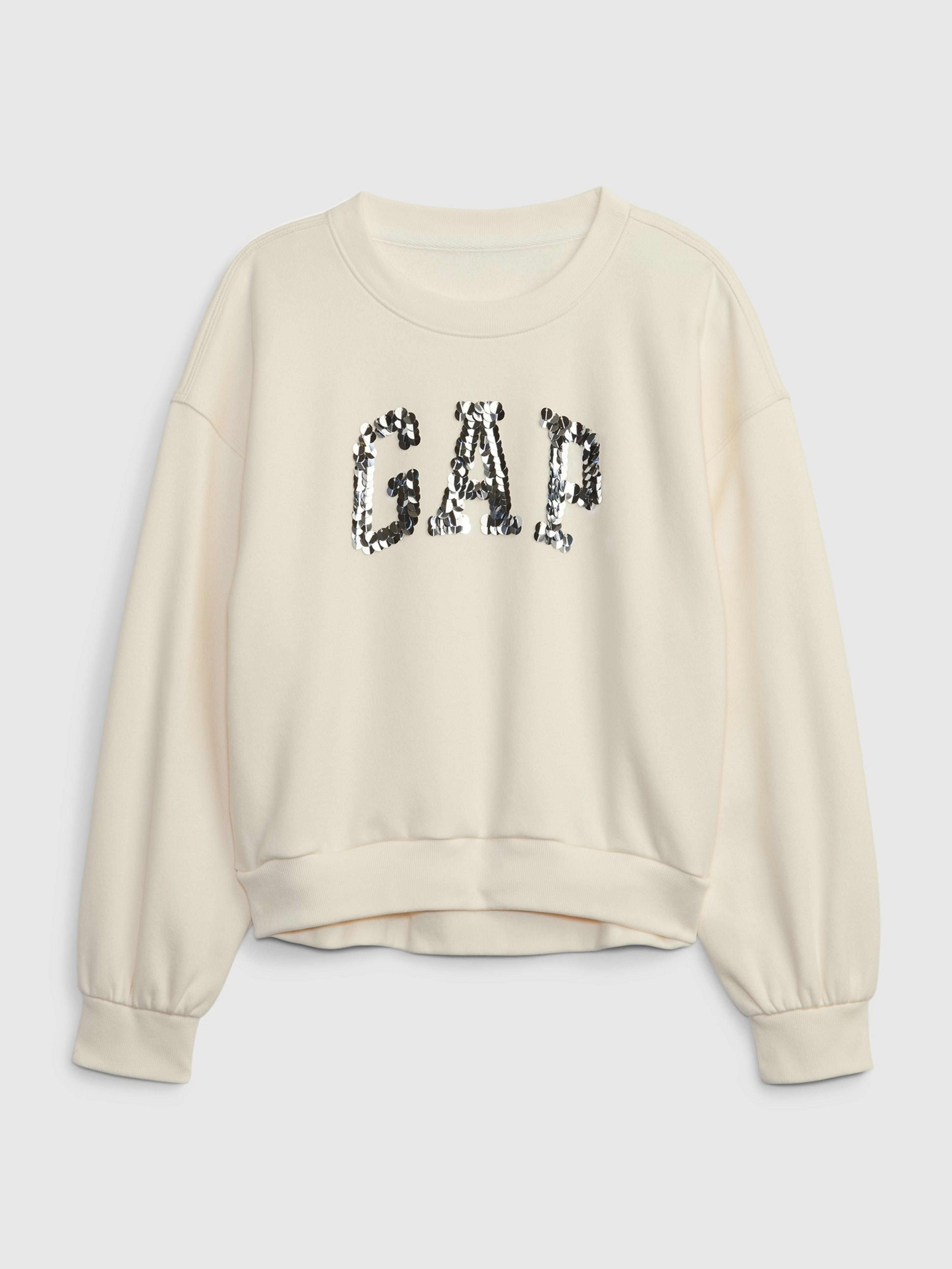 Kinder Sweatshirt mit metallischem Logo