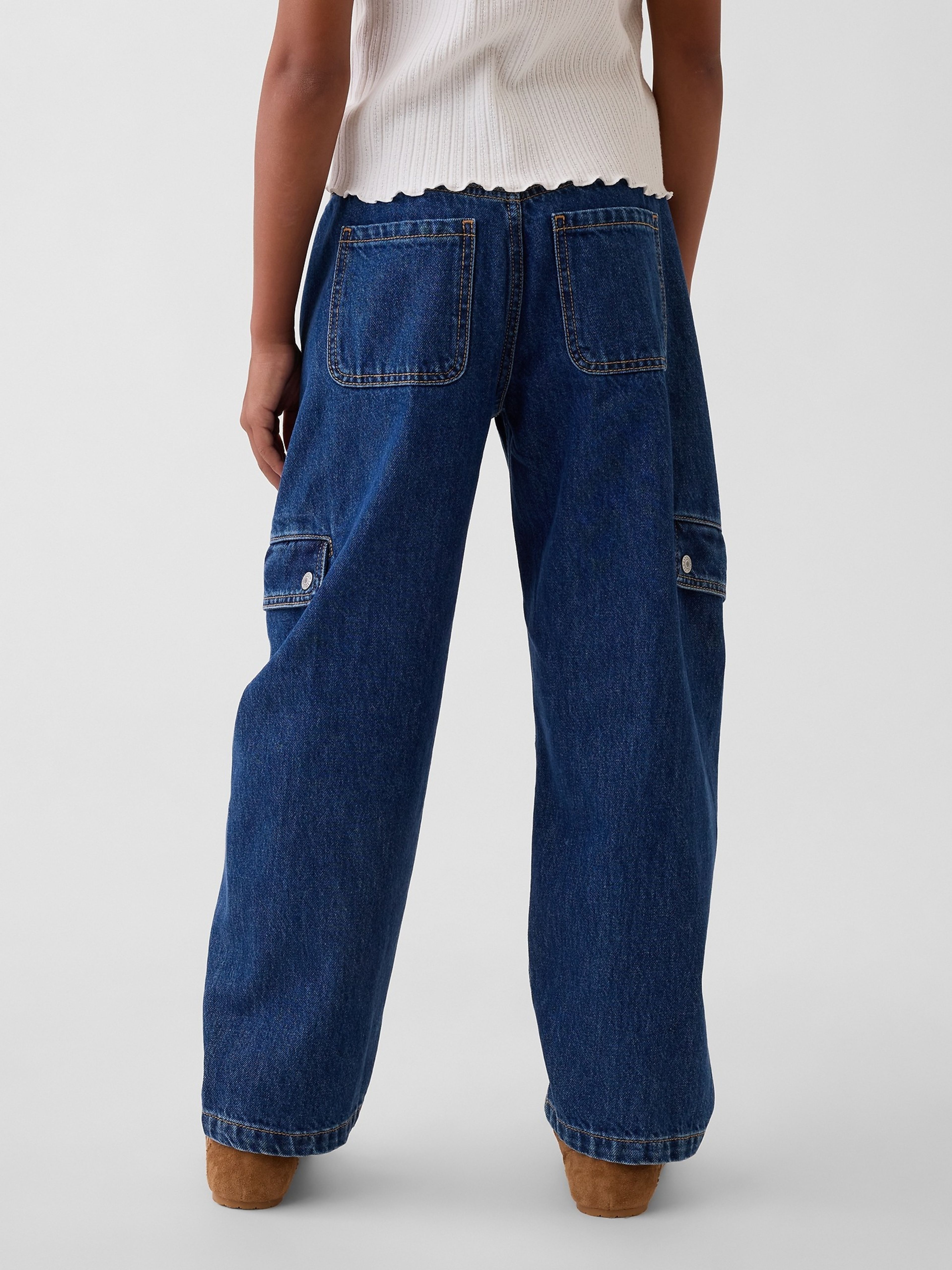 Dziecięce cargo jeansy Barrel - 003