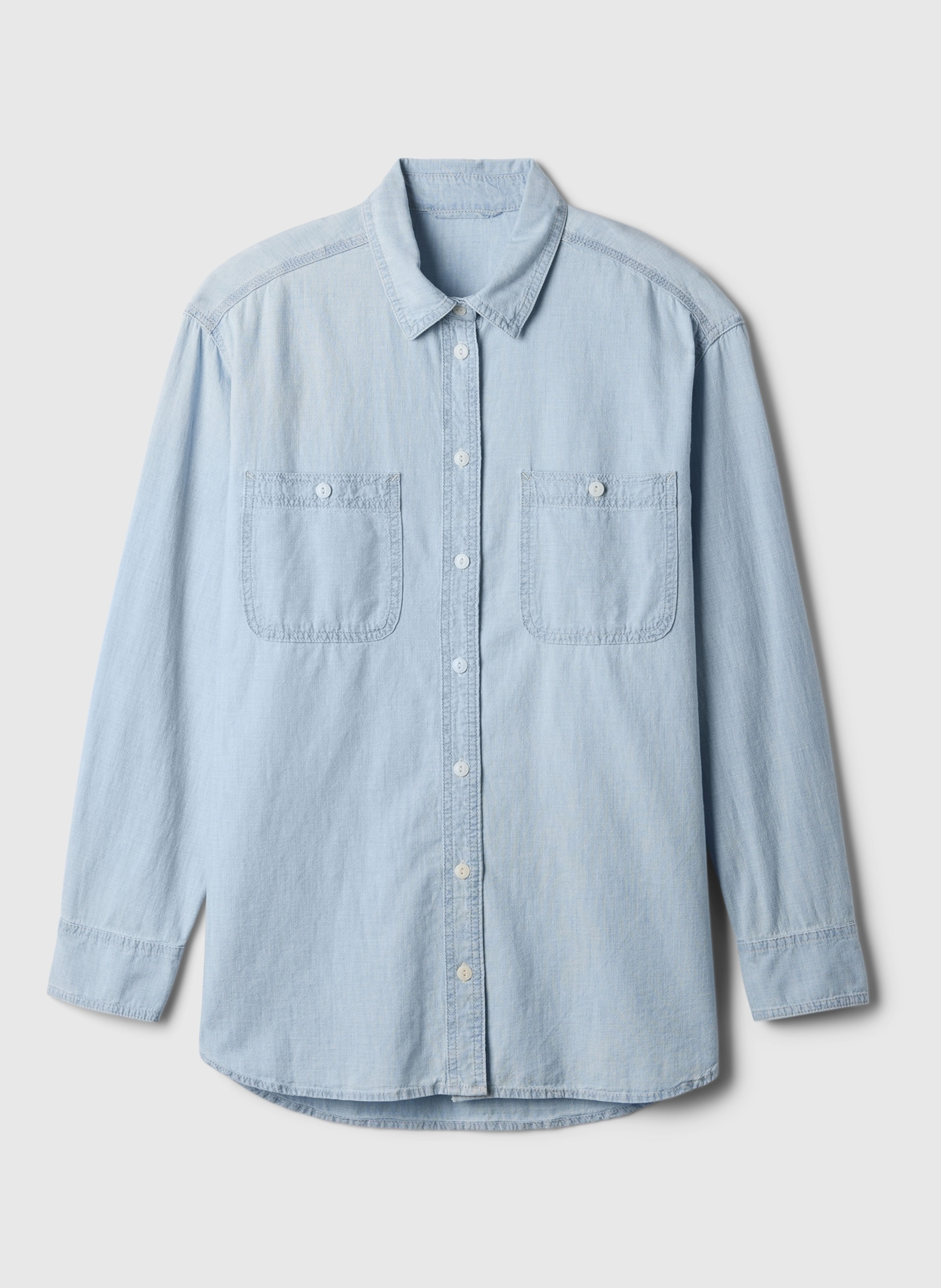 Chambray oversize ing Big Shirt - 004