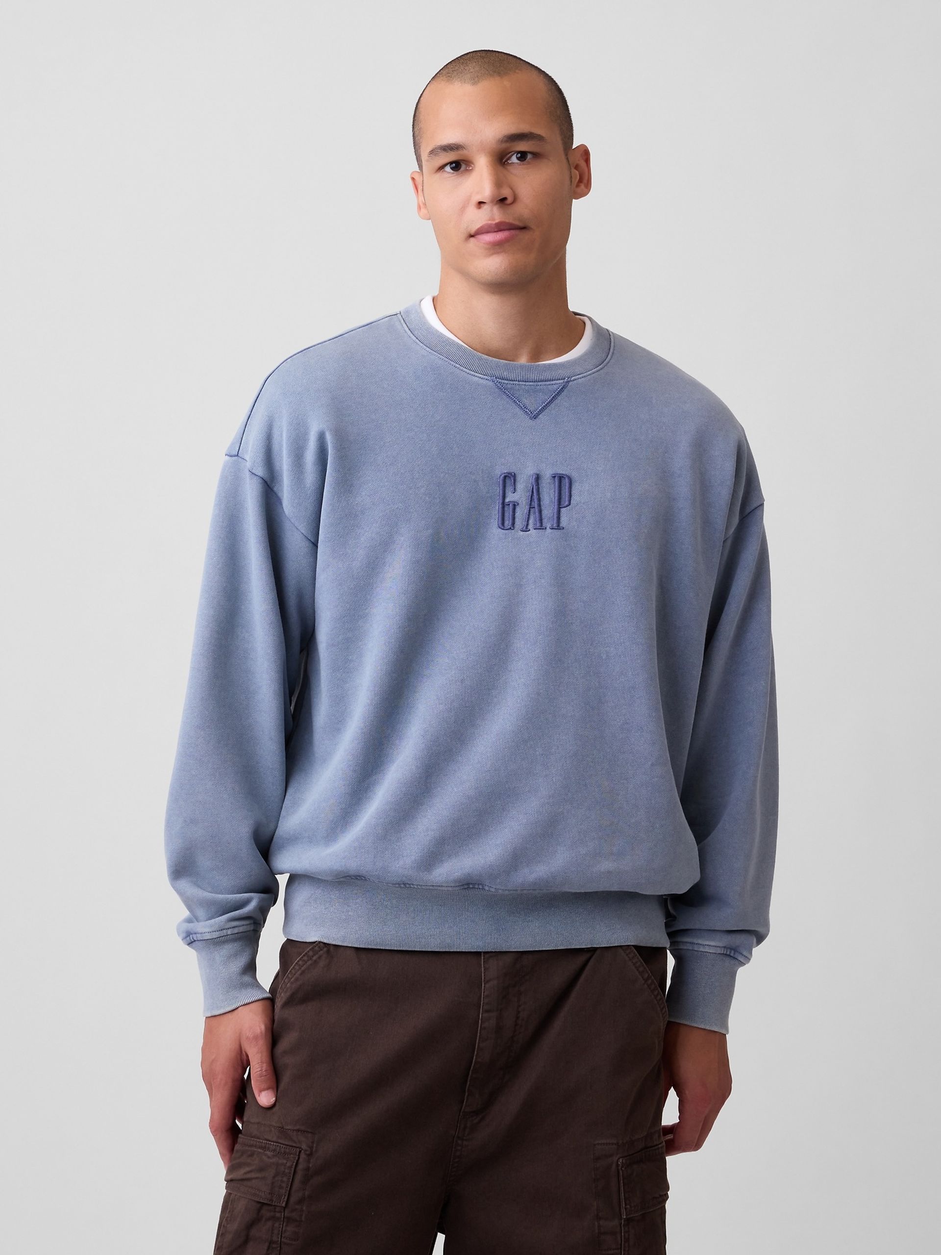 Bluza oversize Heavyweight z logo - 001