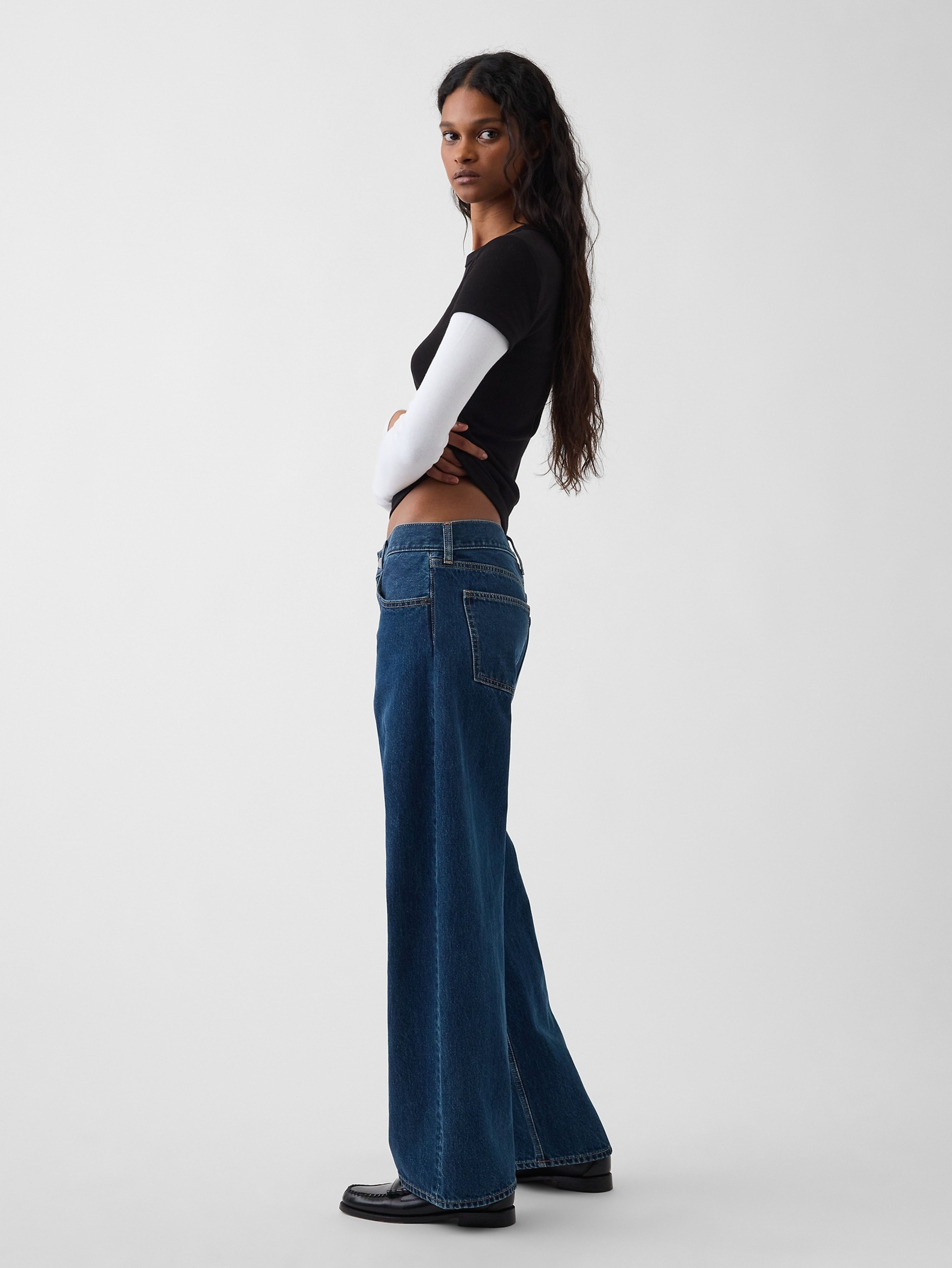 Jeansy The Hailey Low Rise Loose - 001