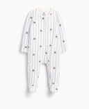 Baby overál Brannan Bear-Fehér - 001