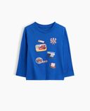 Baby tricou Gap & Disney Cars cu logo-Bleumarin - 001