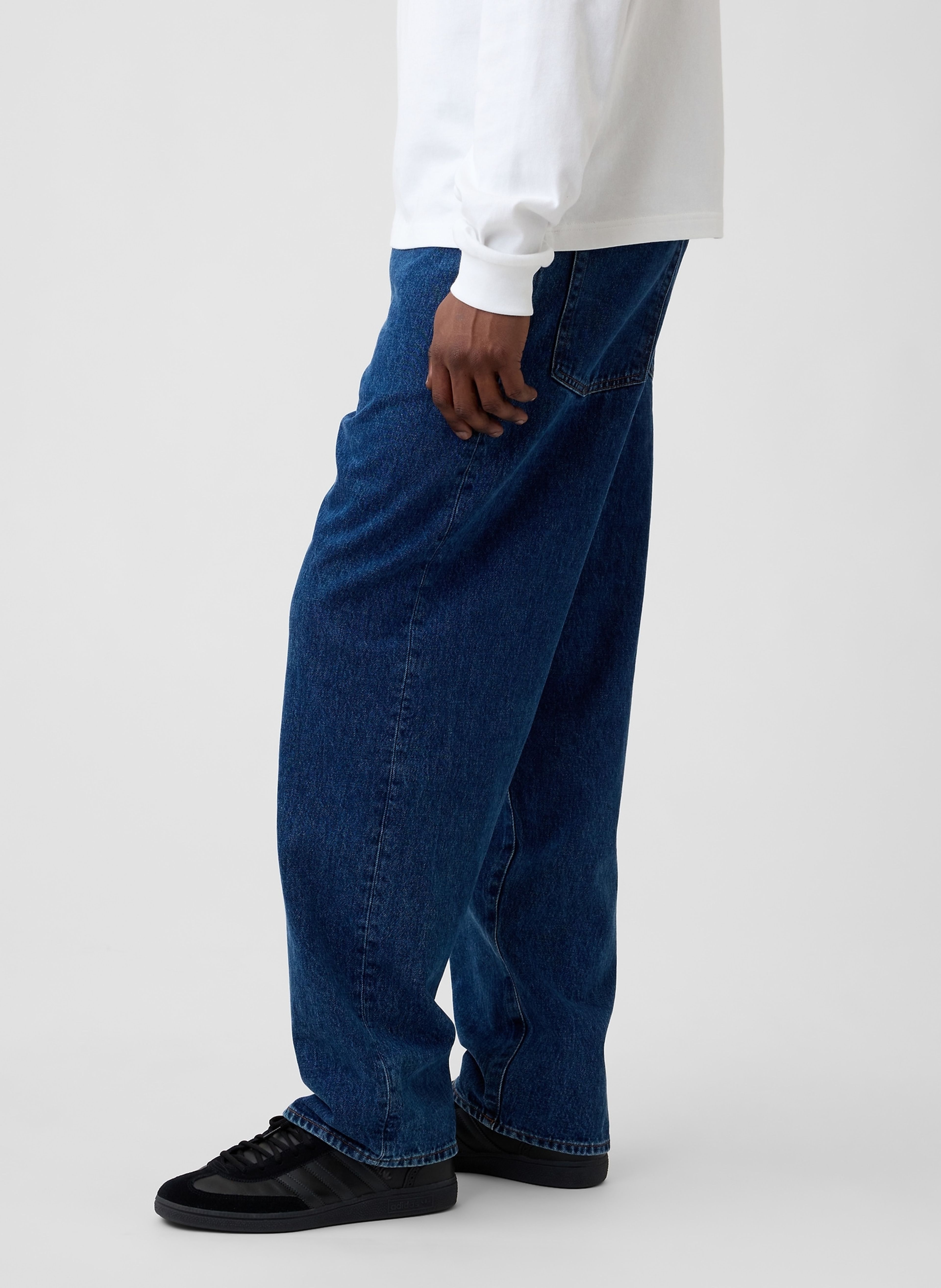 Džínsy Mid Rise Baggy unisex - 003