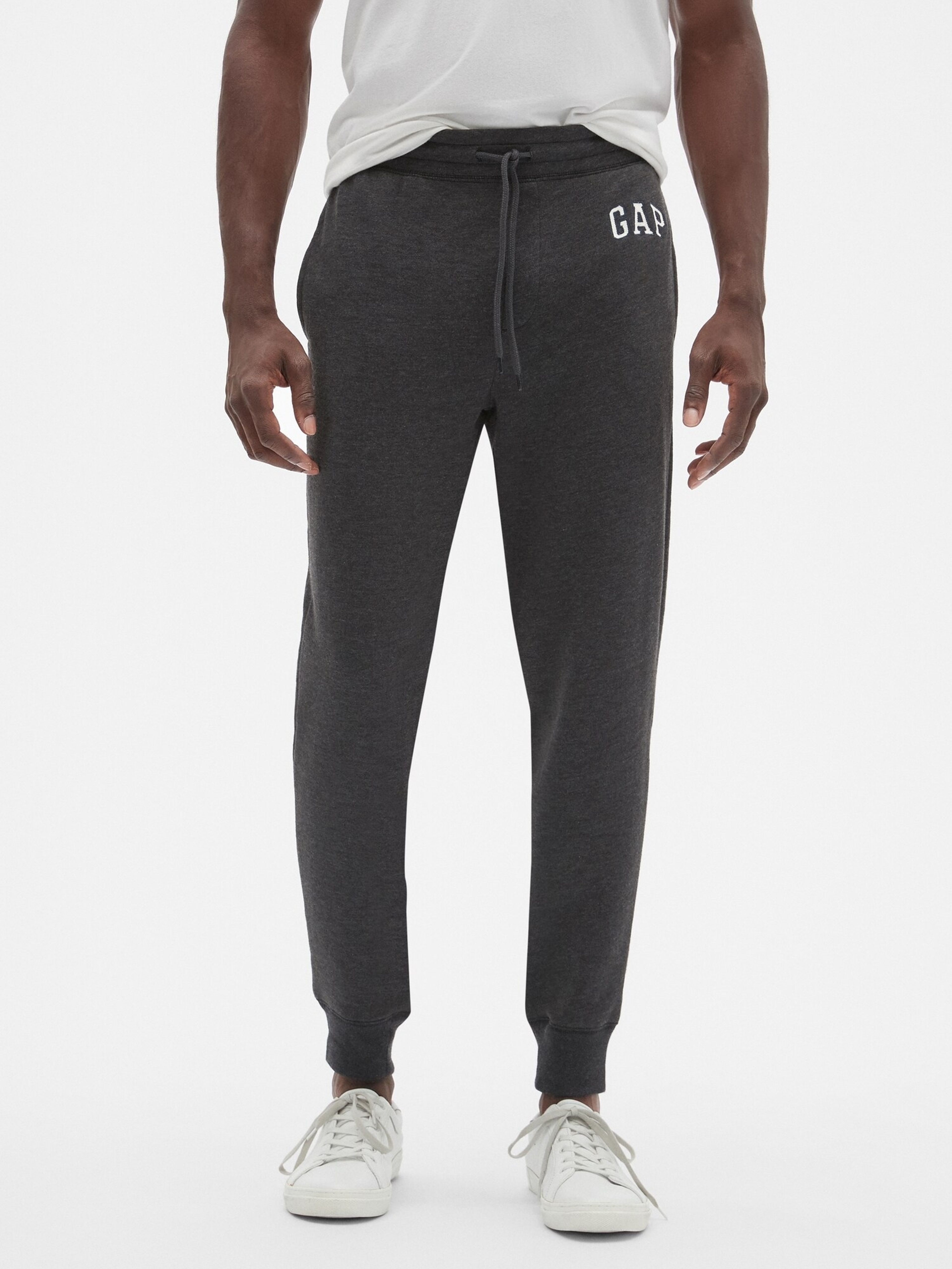 Sweatpants mit Fleece und Logo