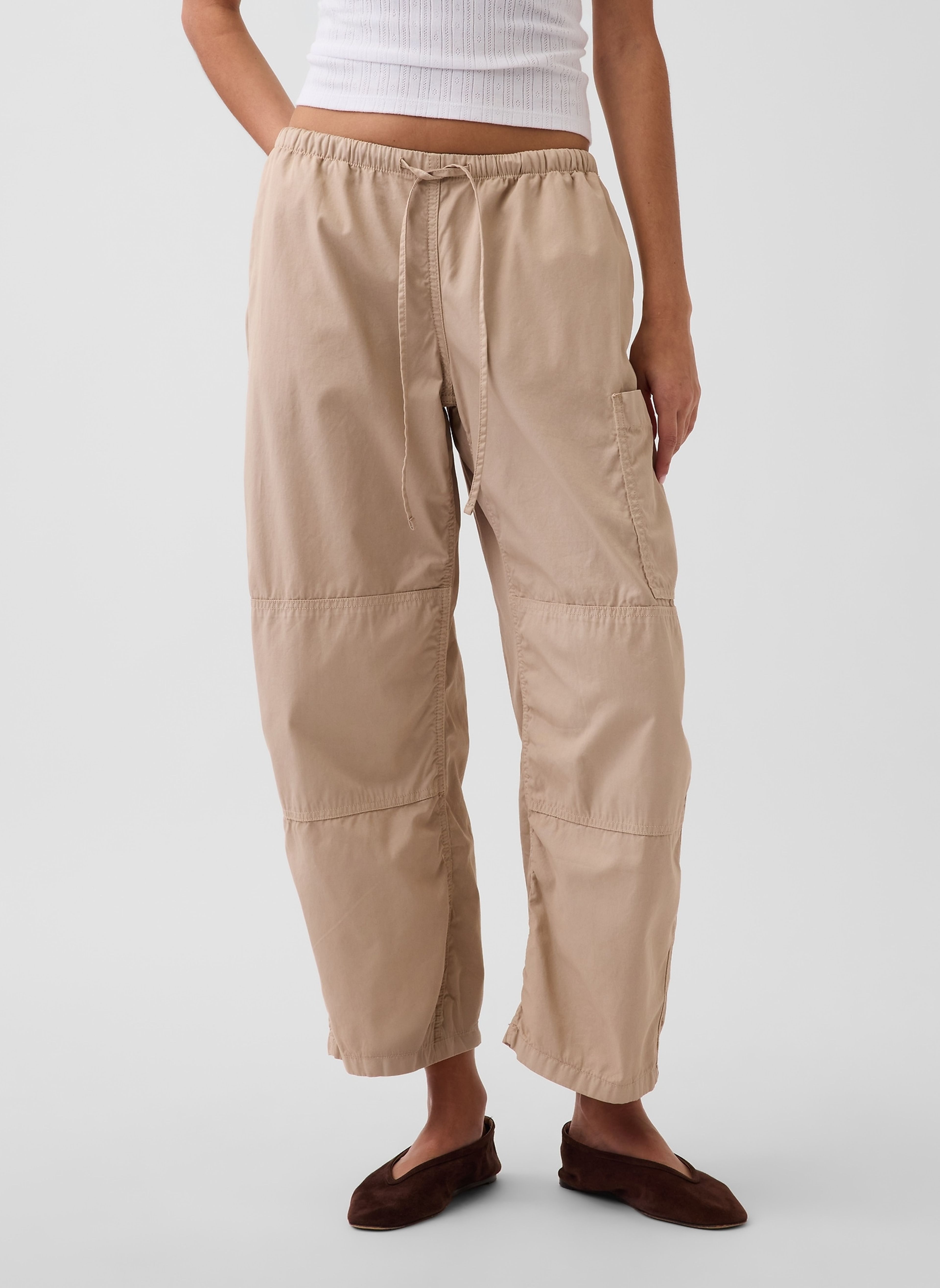Nohavice Mid Rise Twill Barrel - 002