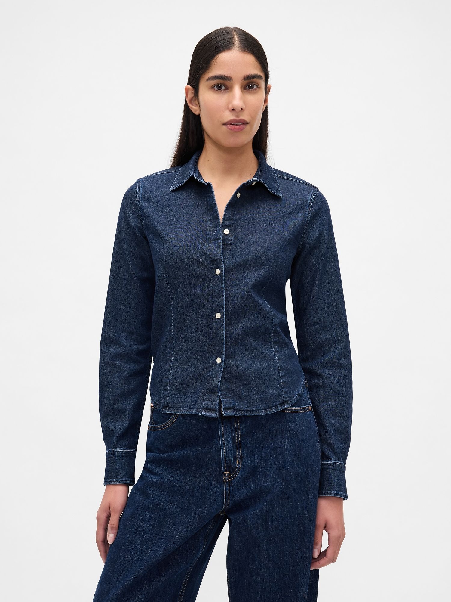 Camisa vaquera crop