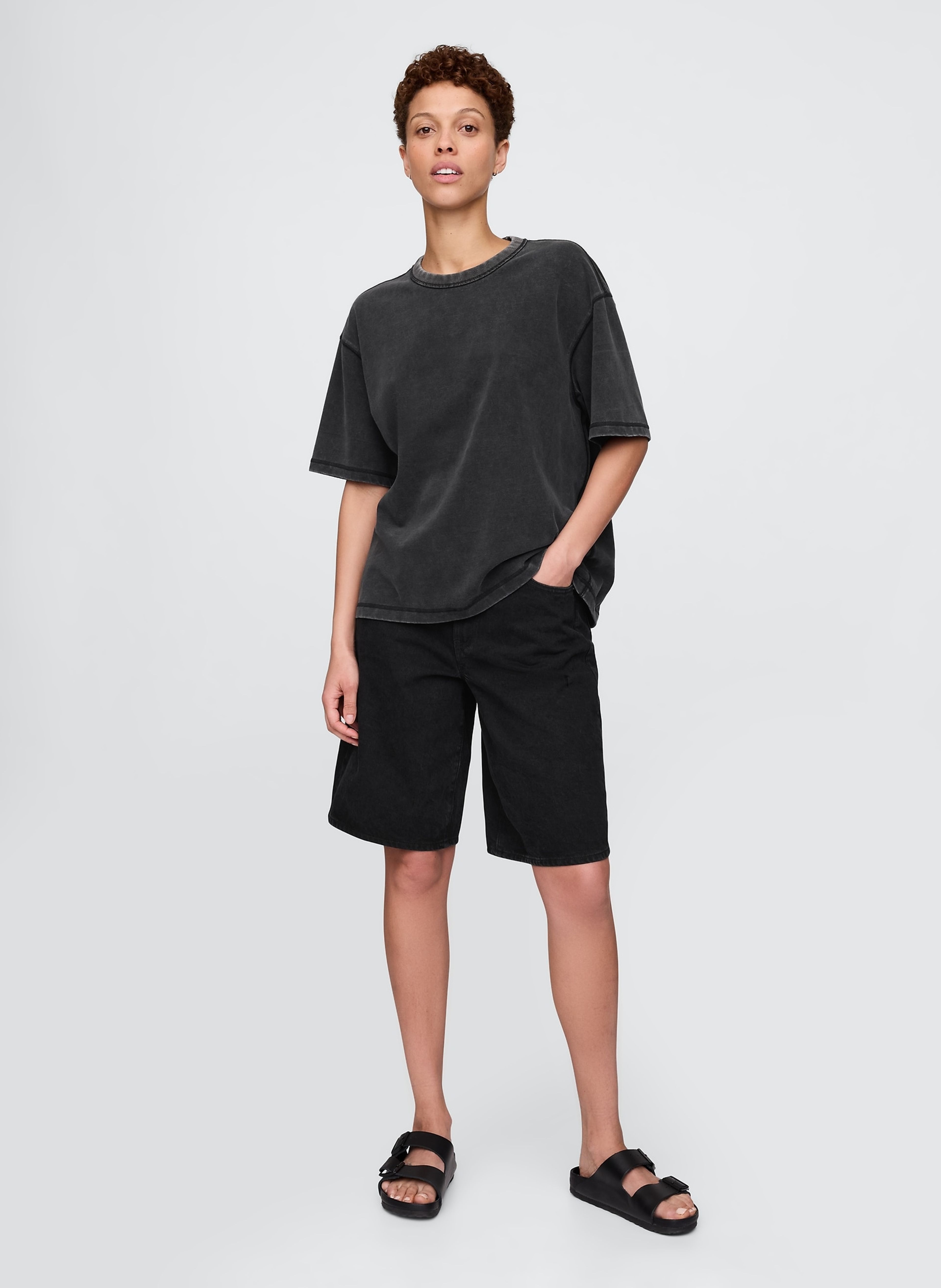 Tricou crop Heavyweight unisex - 007