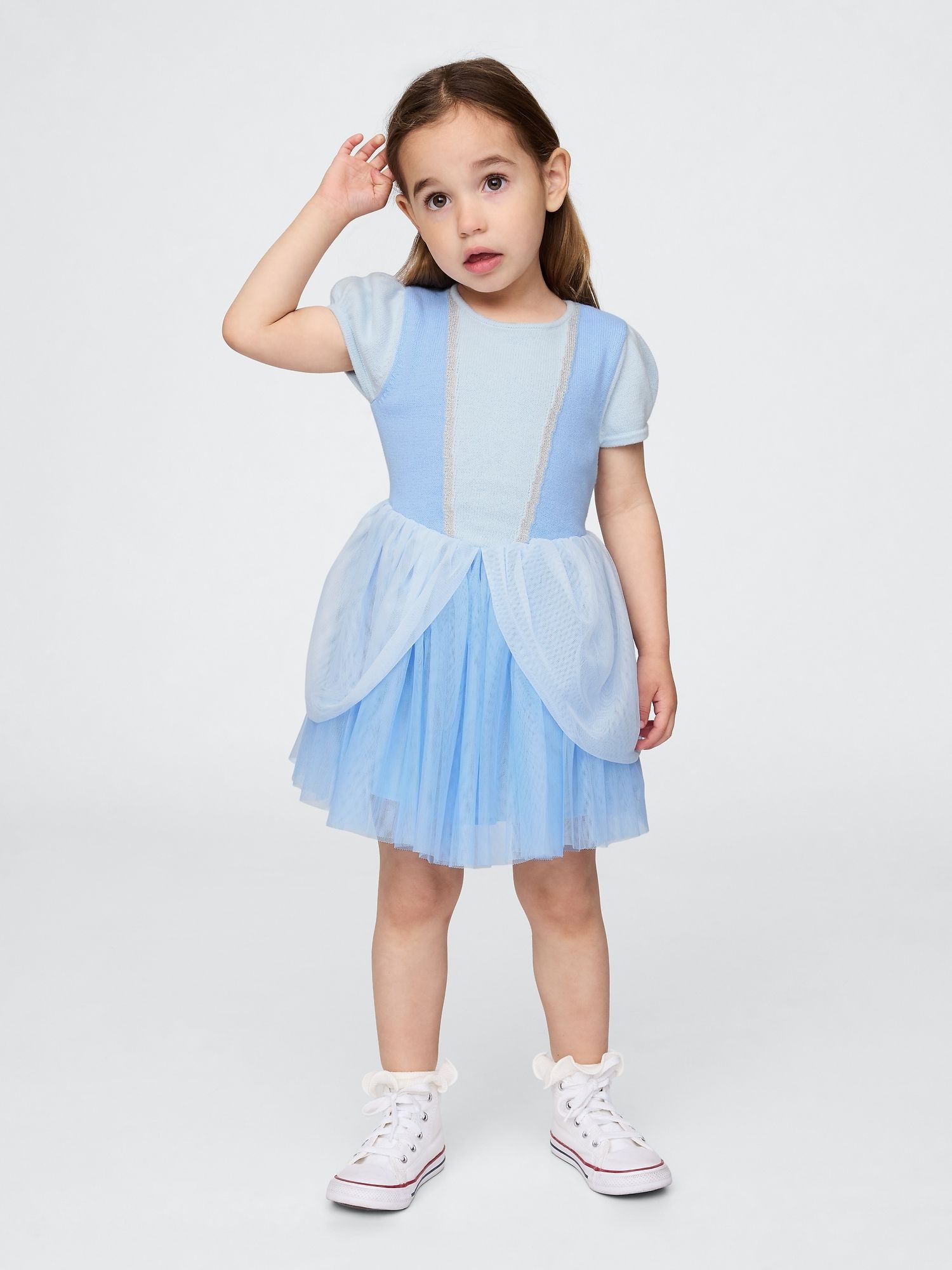 Robe Bébé Fille Gap Plissée Accordéon Bleu Marine - Taille 18-24 Mois - Pour Occasions Festives Ou Vacances