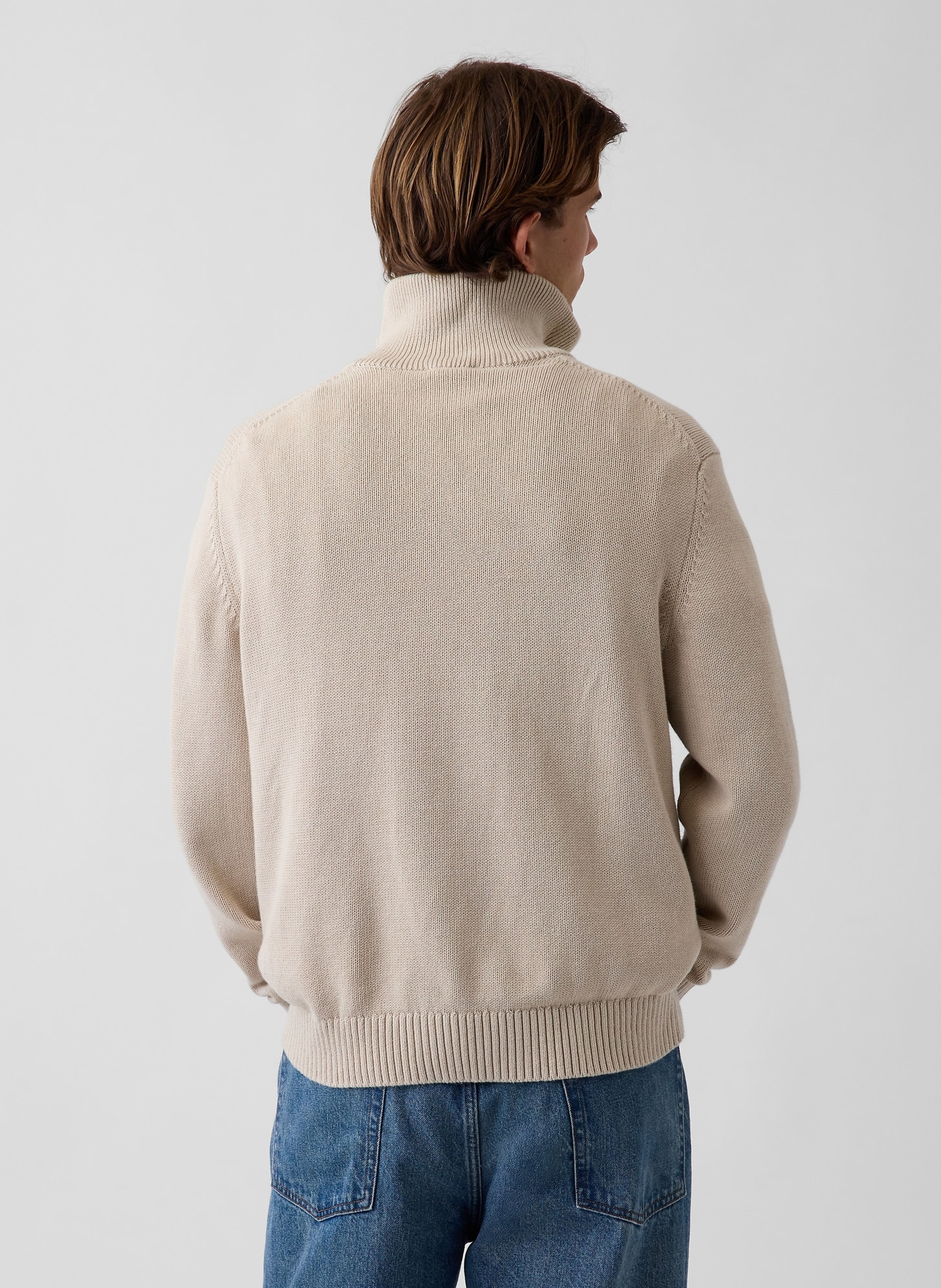 Pletený sveter na zips - 003