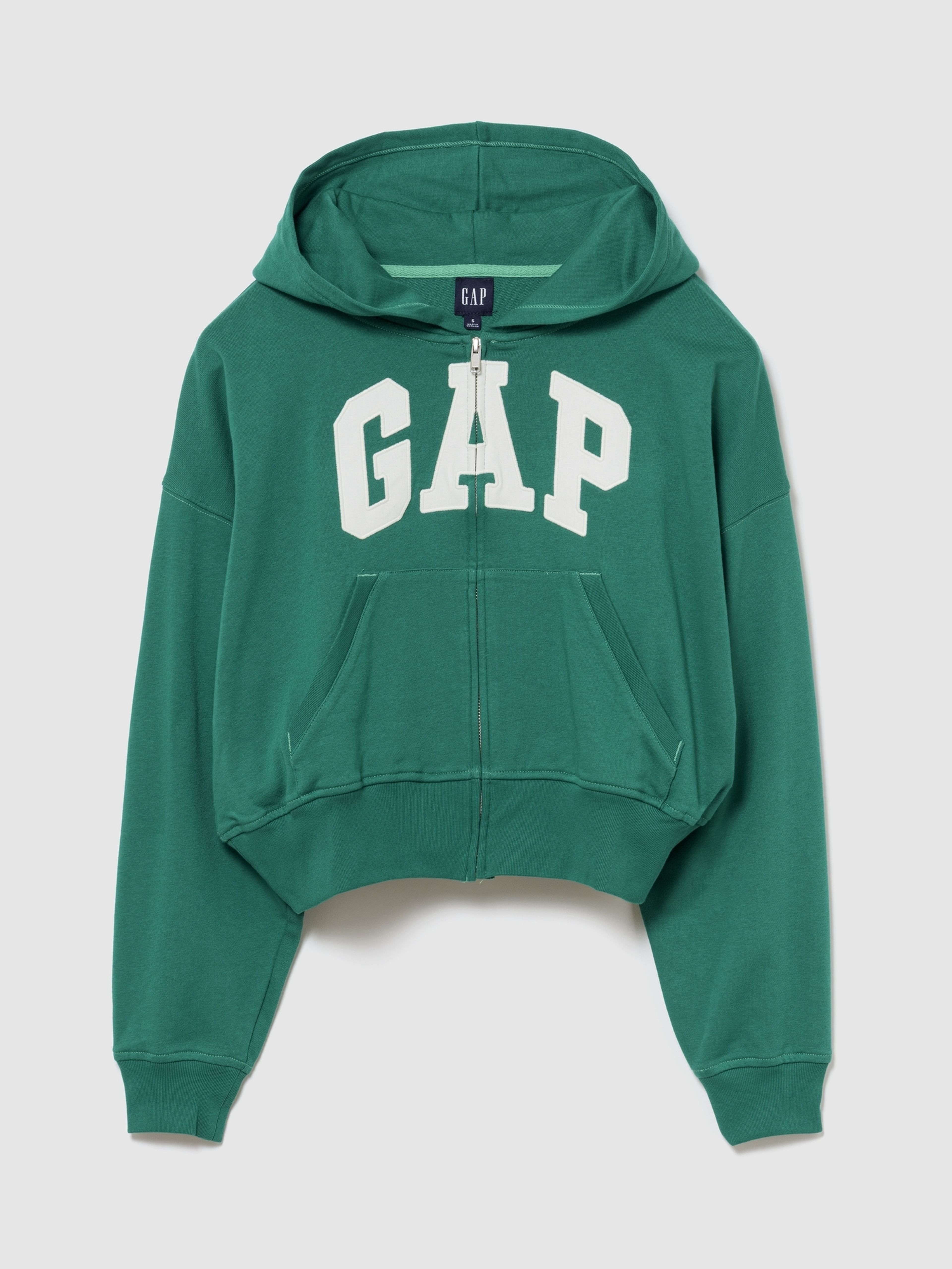 Sudadera oversize con cremallera con logo