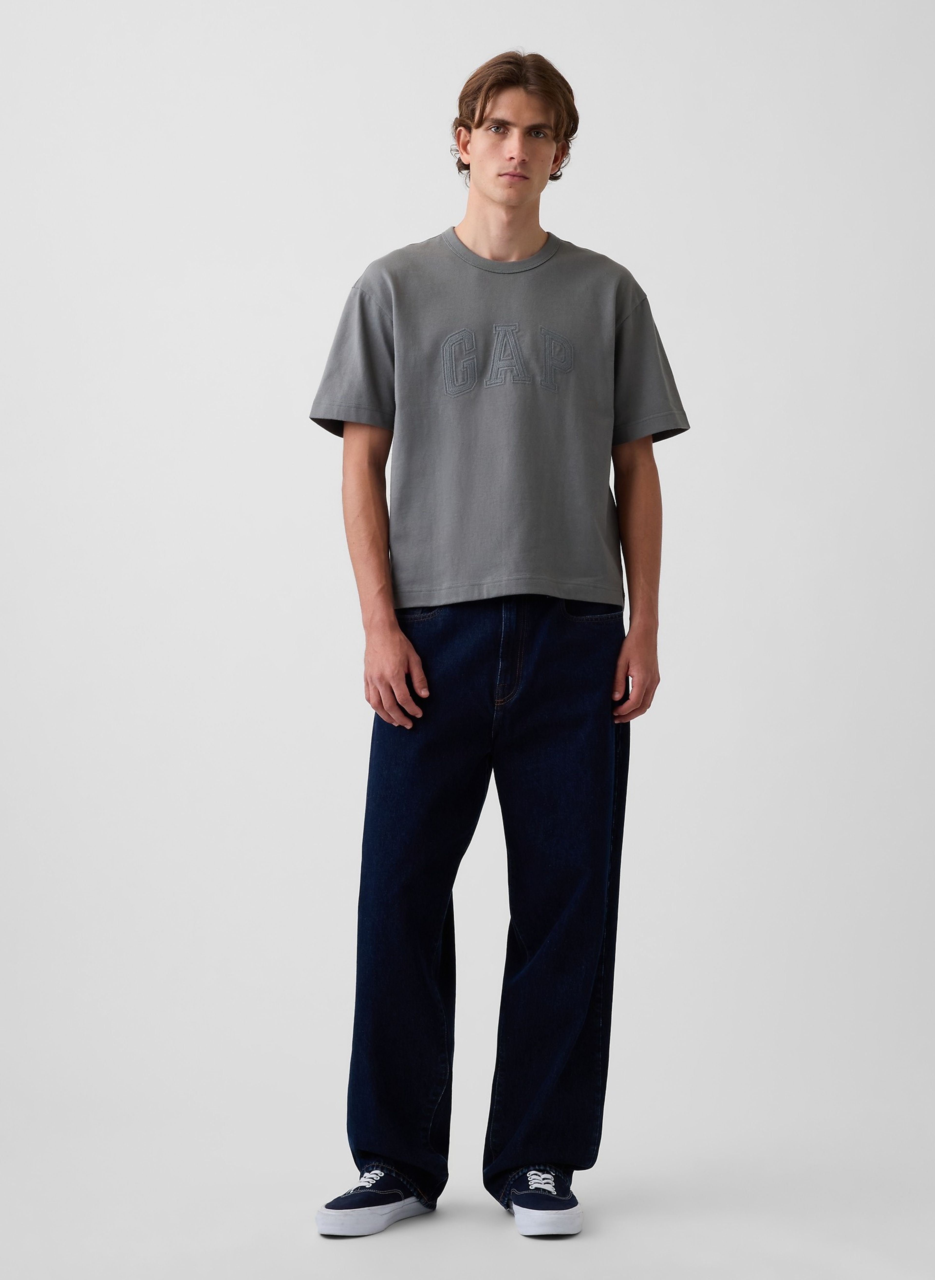 Crop T-shirt Heavyweight z logo - 002